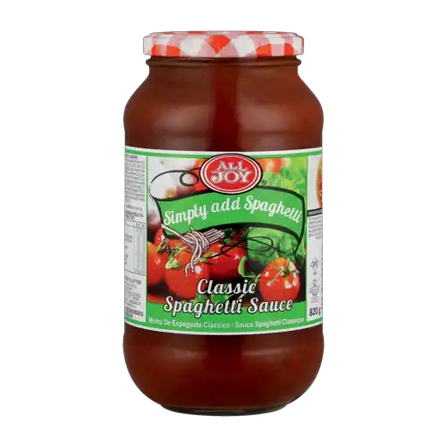 Image of All Joy Classic Spaghetti Sauce 820g