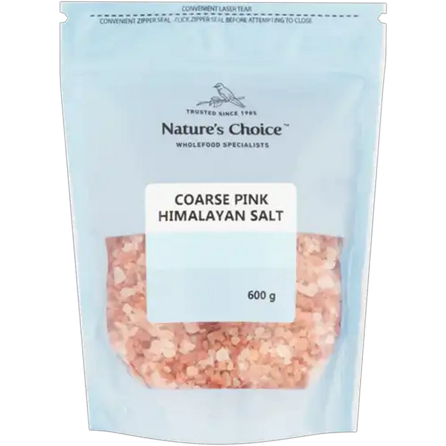Image of Nature's Choice Coarse Pink Himalayan Salt 600g