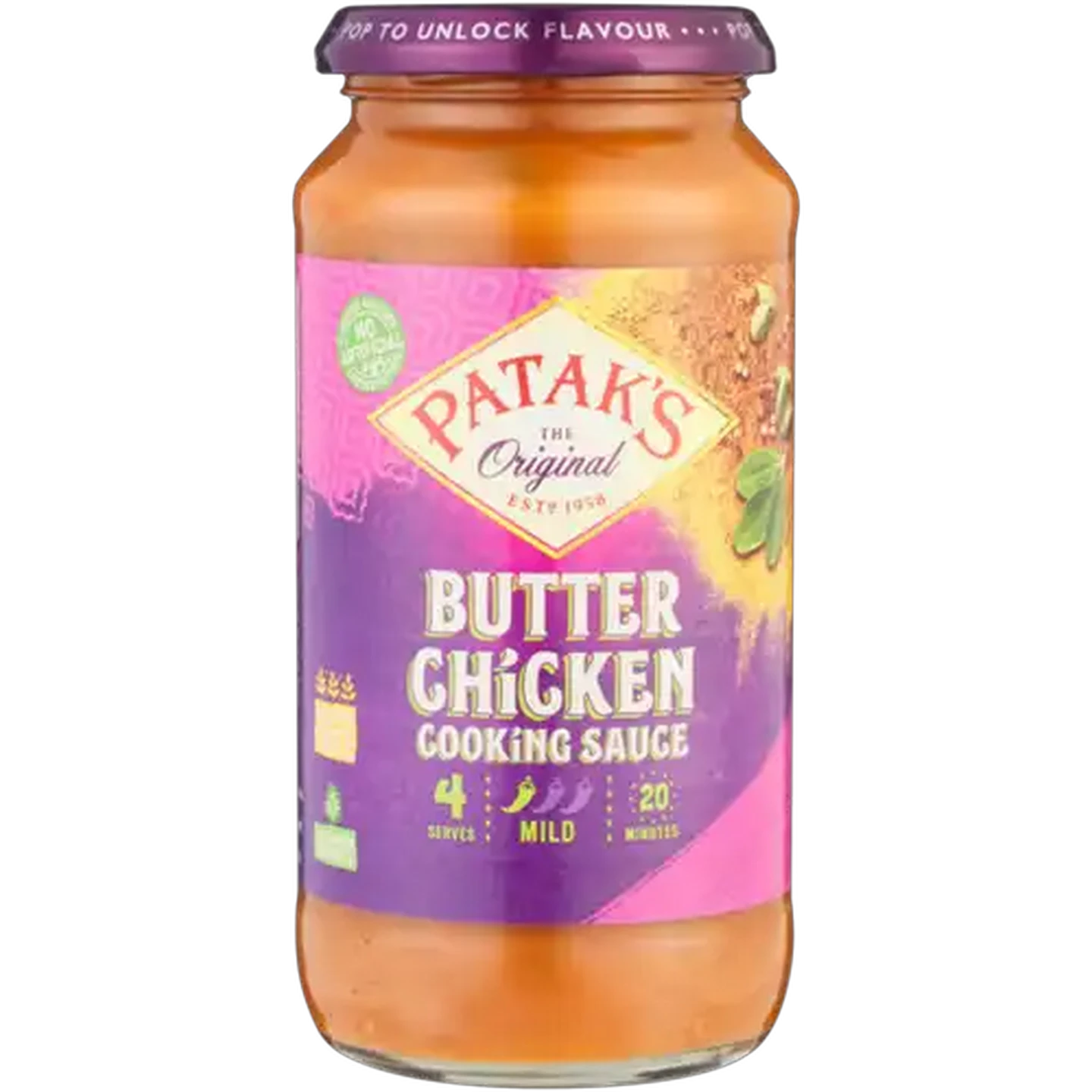 Image of Patak's Mild Butter Chicken Cook-In Sauce 450g