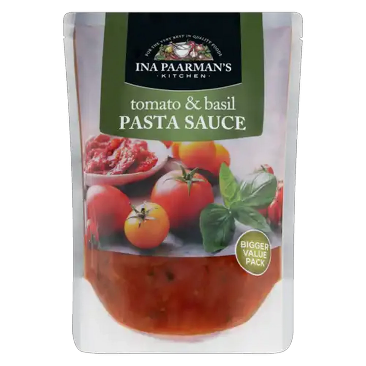 Image of Ina Paarman's Kitchen Tomato & Basil Pasta Sauce Pouch 600g