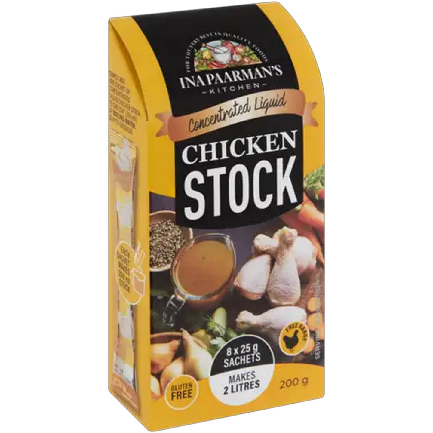 Image of Ina Paarman's Kitchen Chicken Concentrated Liquid Stock 8 x 25g