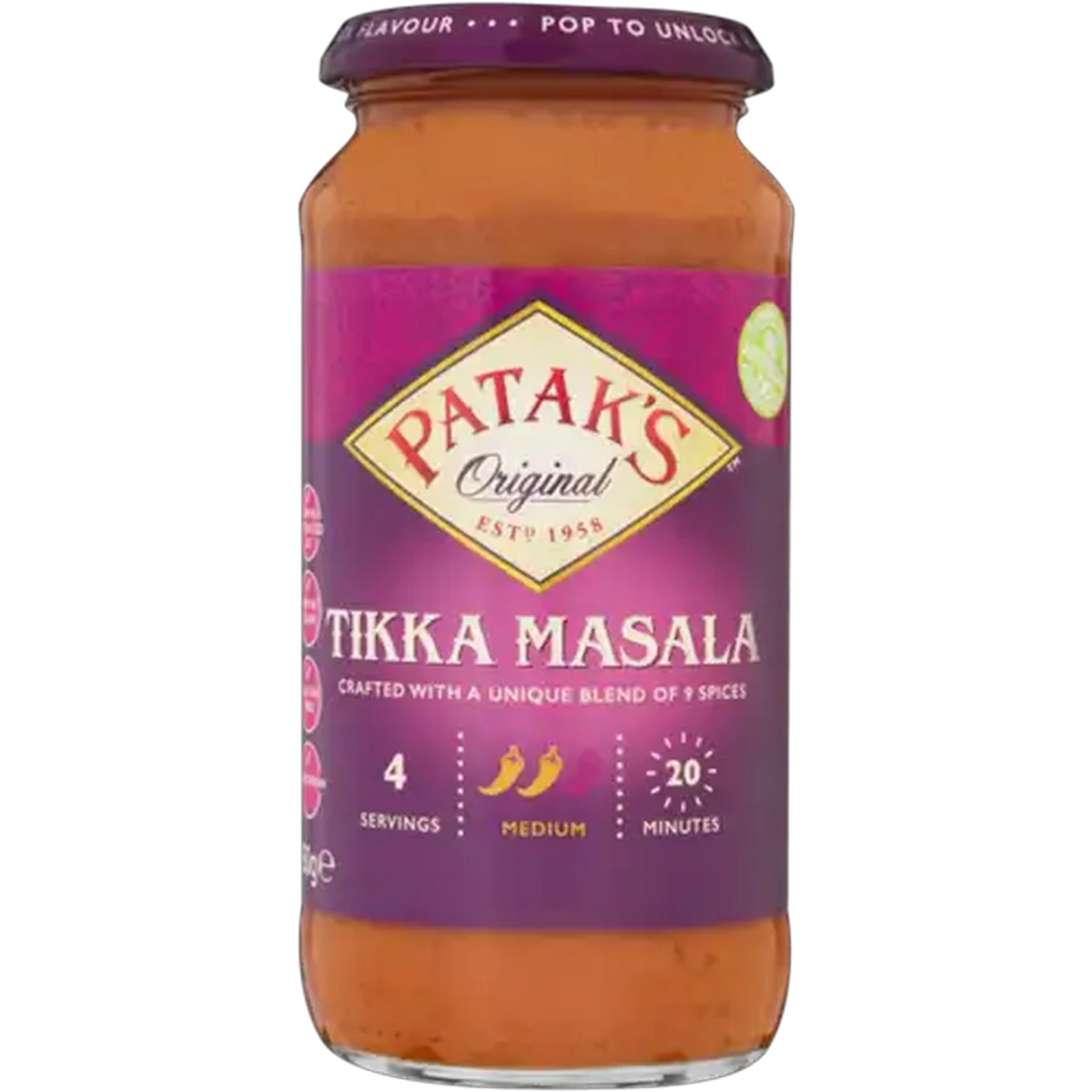Image of Patak's Medium Tikka Masala Cook-In Sauce 450g