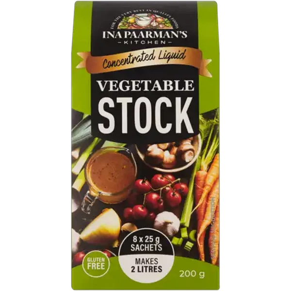 Ina Paarman's Kitchen Concentrated Liquid Vegetable Stock 8 x 25g
