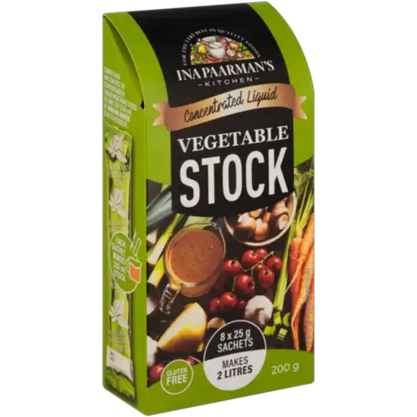 Image of Ina Paarman's Kitchen Concentrated Liquid Vegetable Stock 8 x 25g