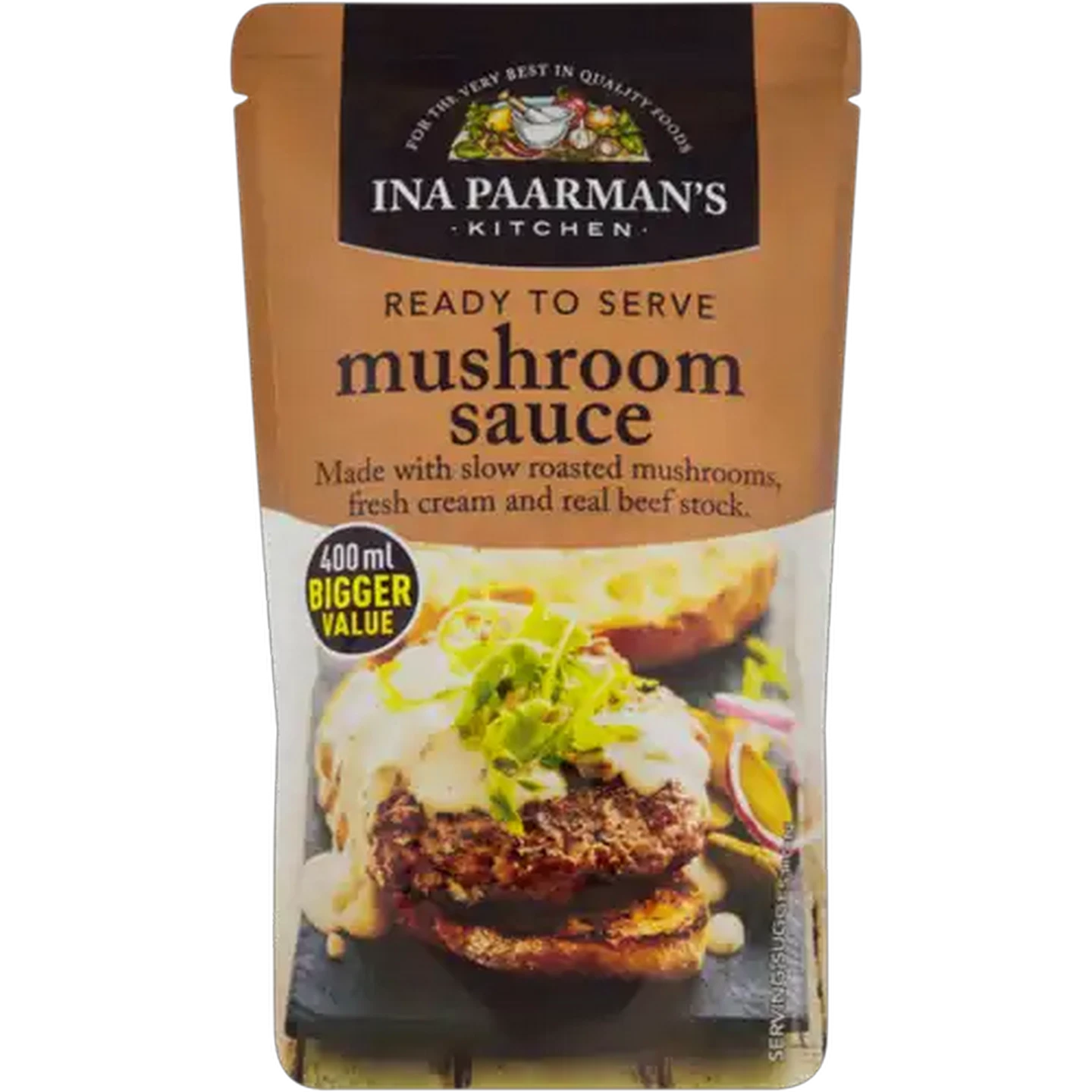 Image of Ina Paarman's Kitchen Ready To Serve Mushroom Sauce 400ml