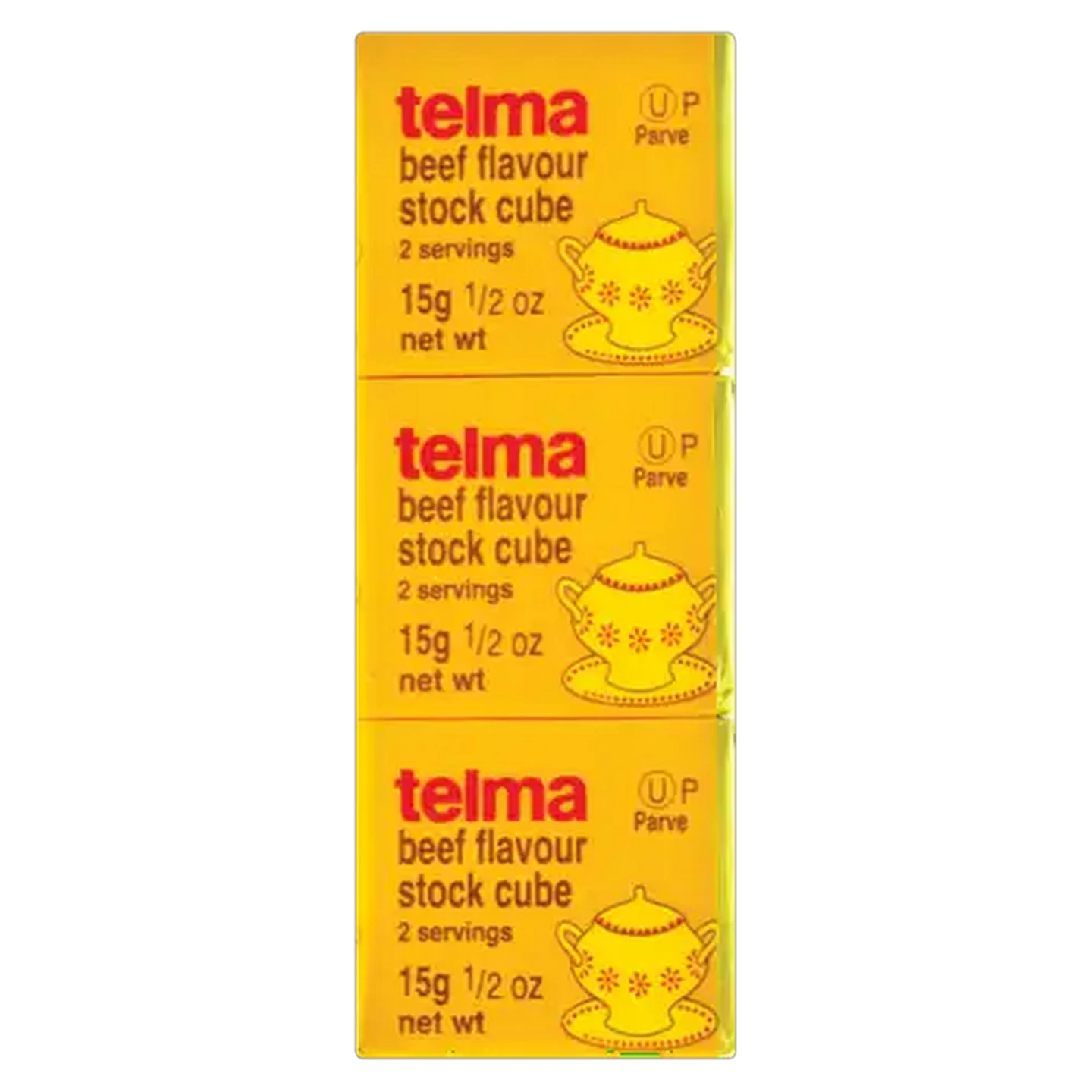 Image of Telma Beef Flavoured Stock Cubes 3 x 15g