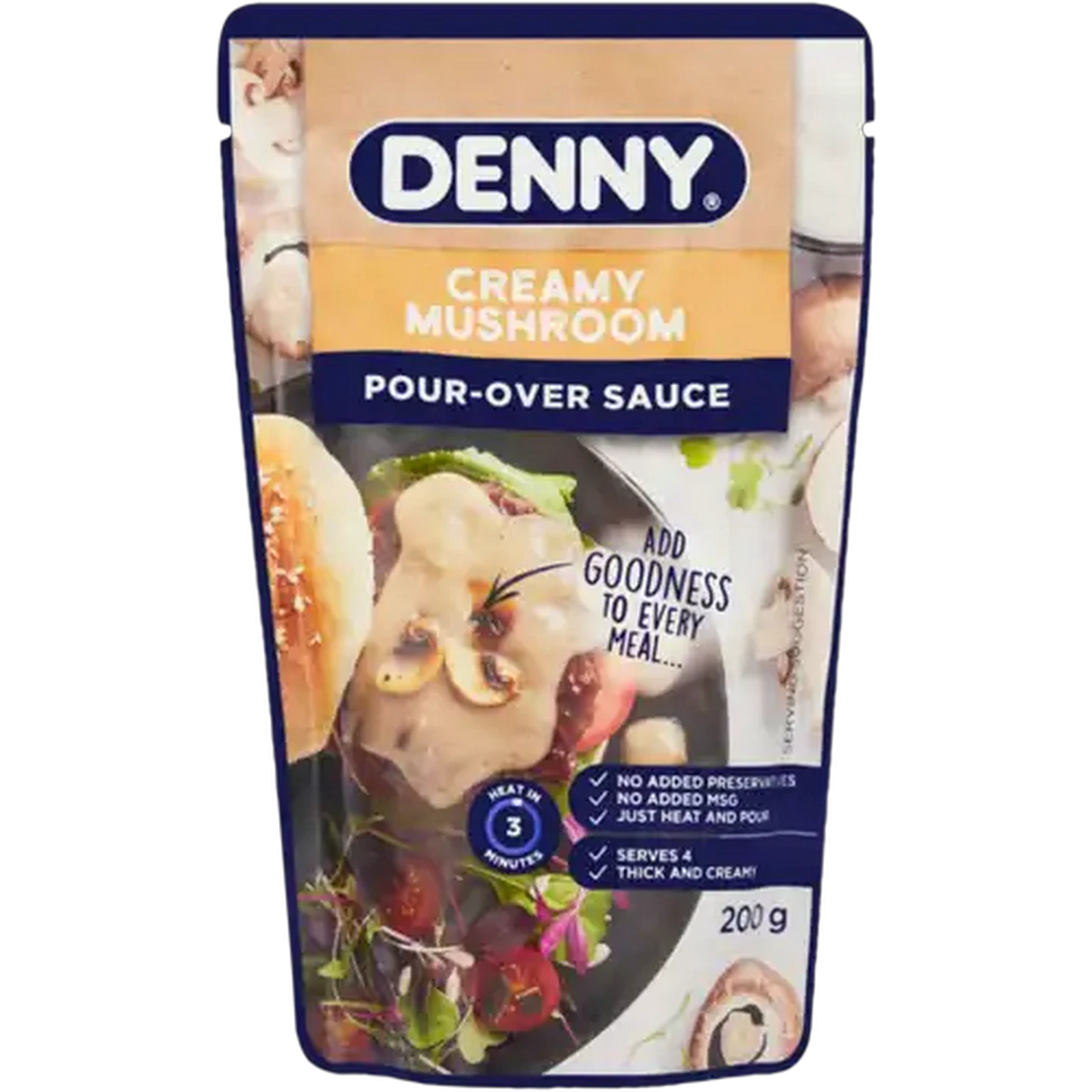 Image of DENNY Creamy Mushroom Pour-Over Sauce 200g
