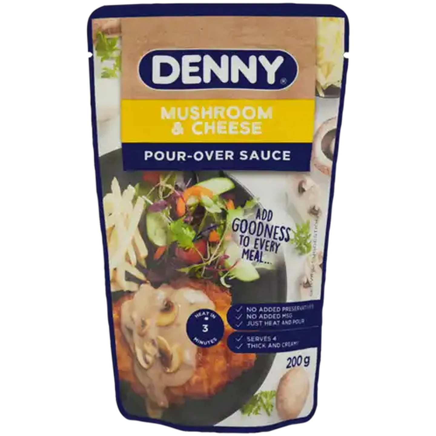 Image of DENNY Mushroom & Cheese Pour-Over Sauce 200g