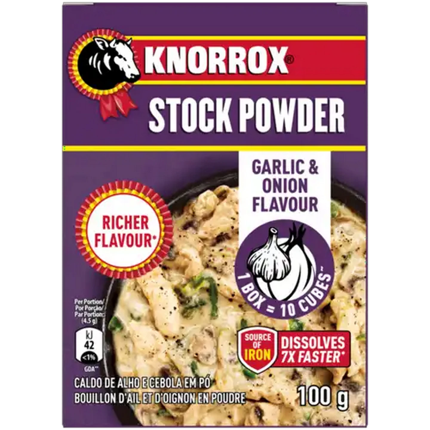Image of Knorrox Garlic & Onion Flavoured Stock Powder 100g