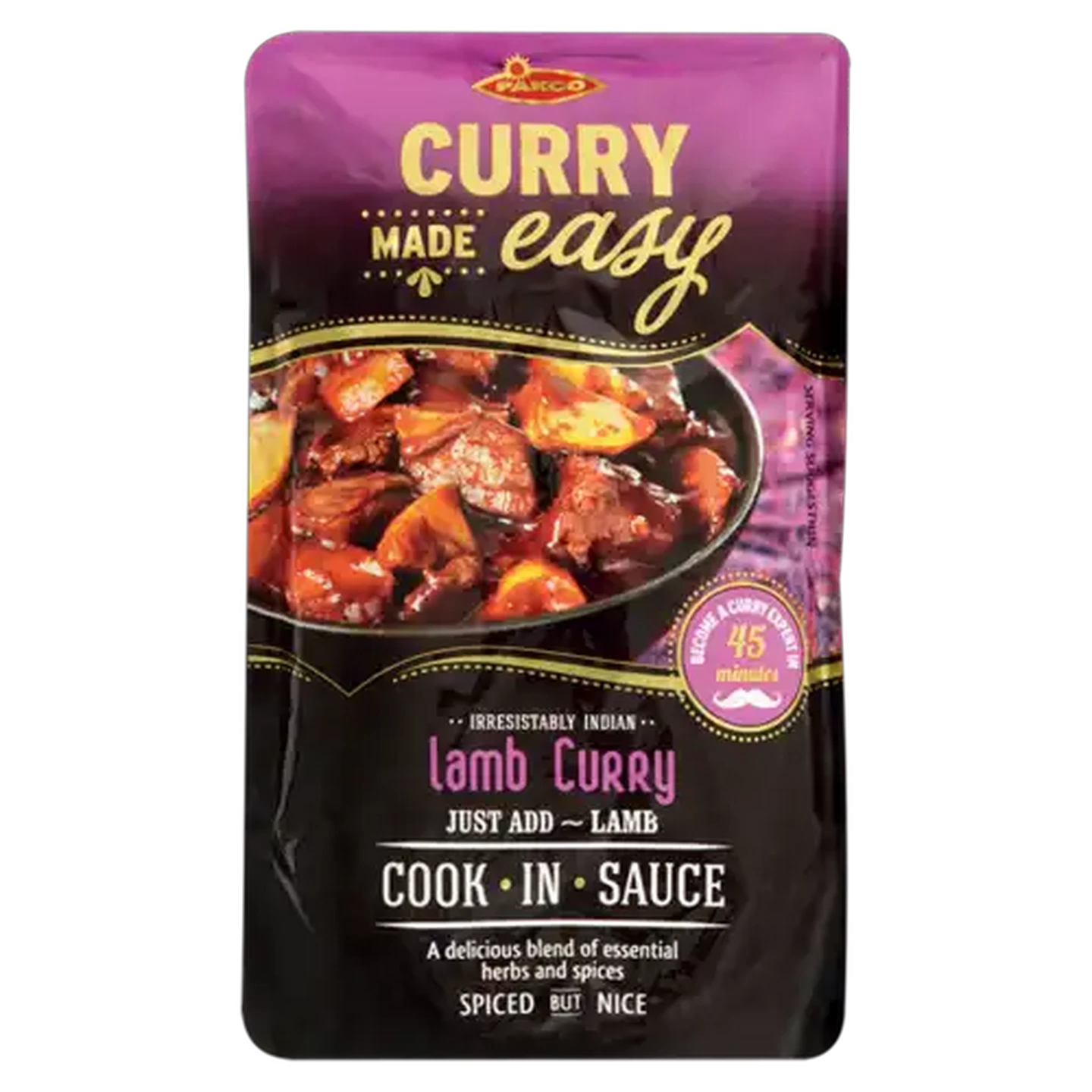 Image of Pakco Lamb Curry Flavoured Instant Cook-In-Sauce 400g