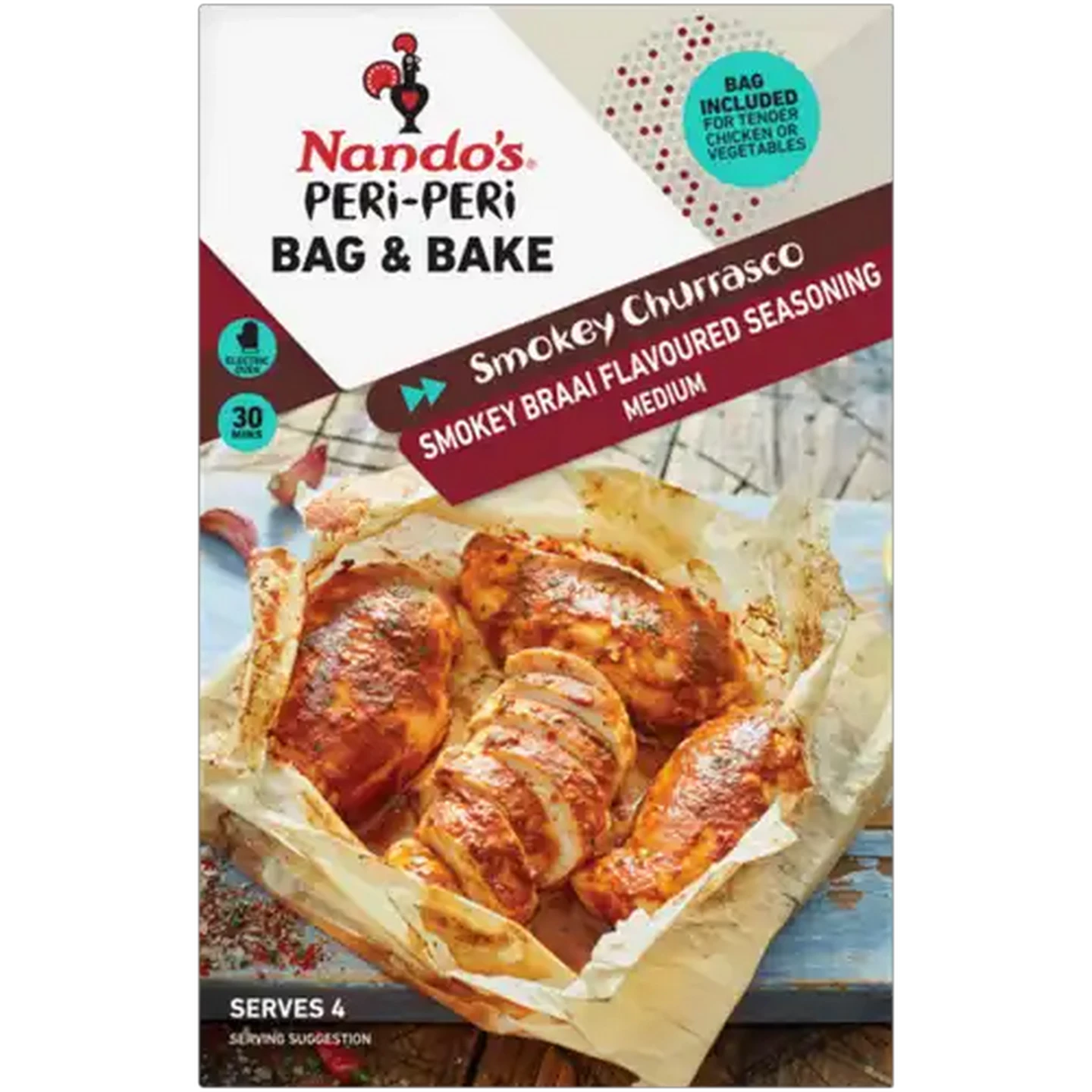 Image of Nando's Smokey Churrasco Peri-Peri Bag & Bake 20g