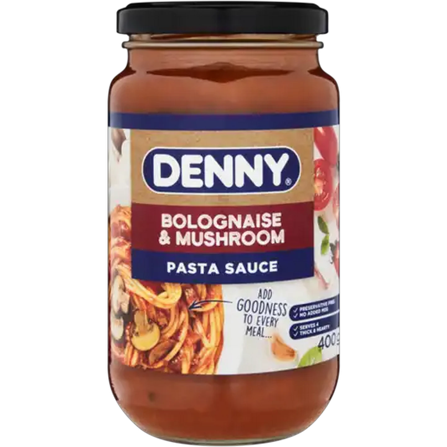 Image of DENNY Bolognaise & Mushroom Pasta Sauce 400g