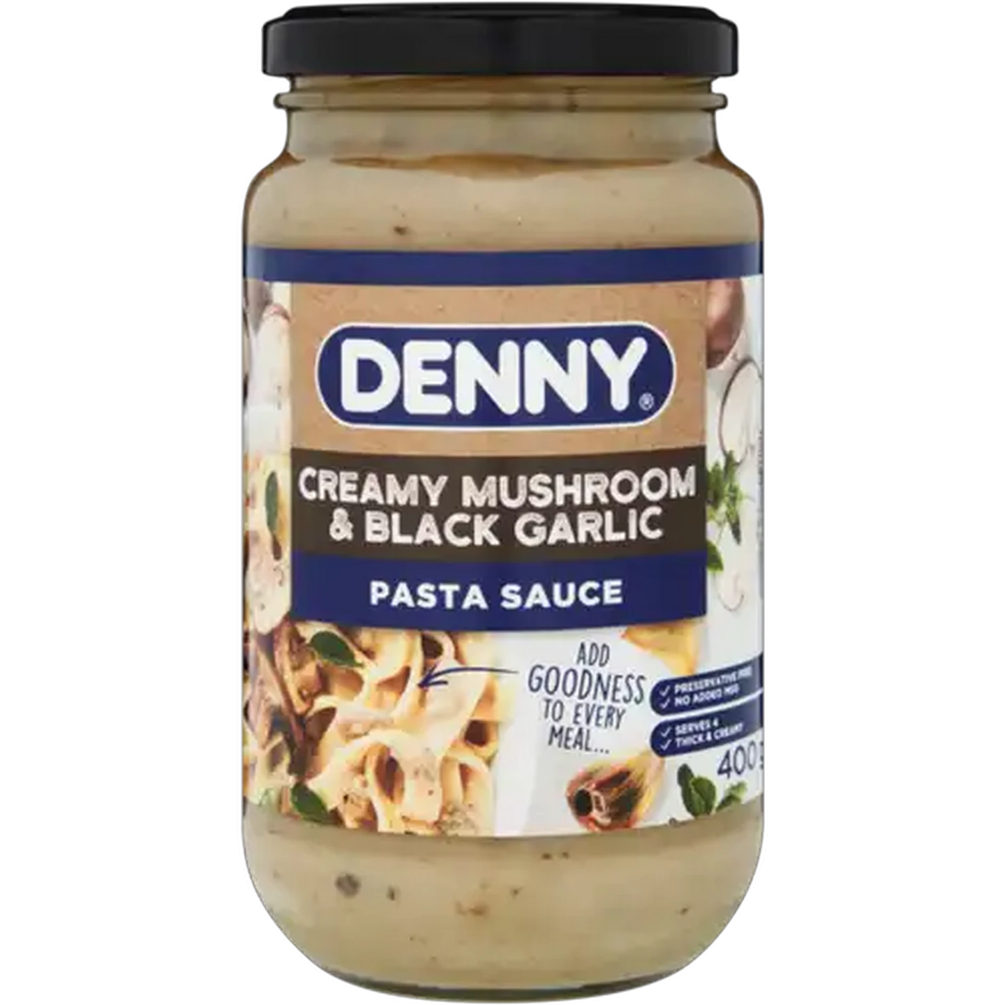 Image of DENNY Creamy Mushroom & Black Garlic Pasta Sauce 400g