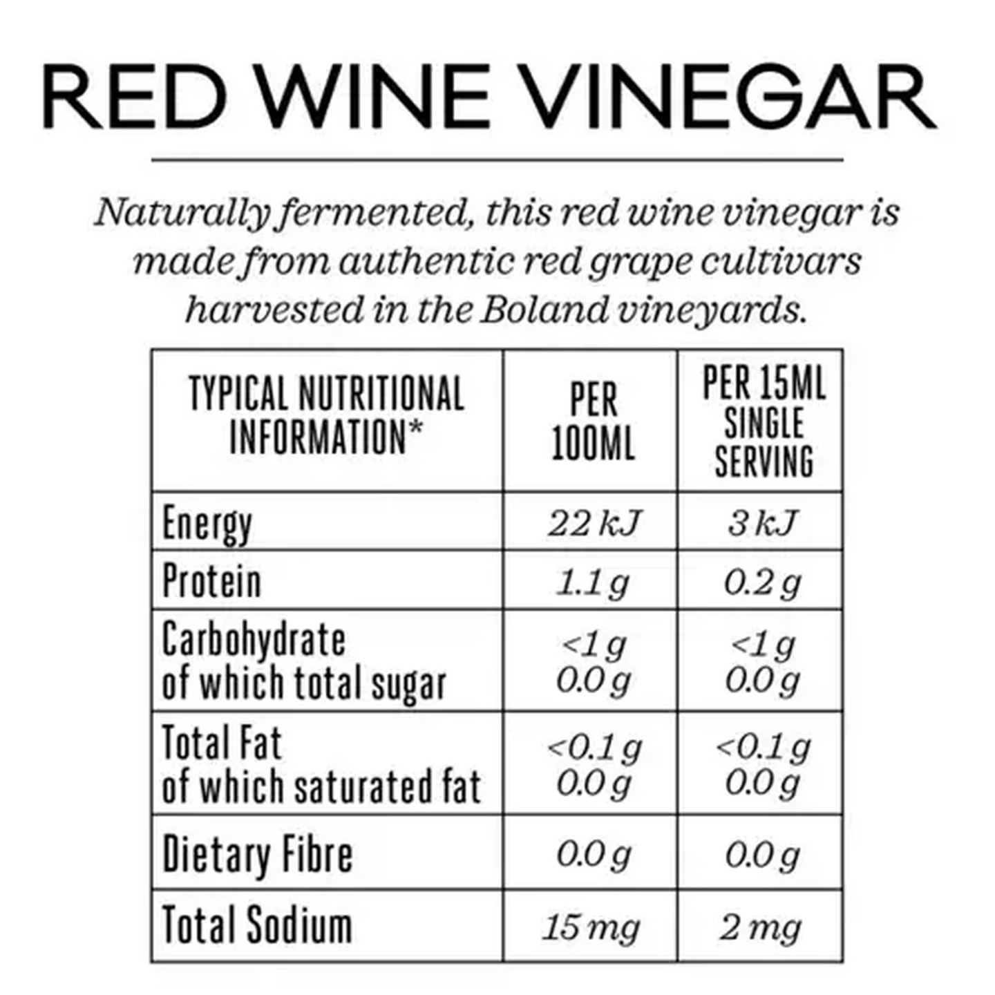 Image of Forage And Feast Red Wine Vinegar 250ml