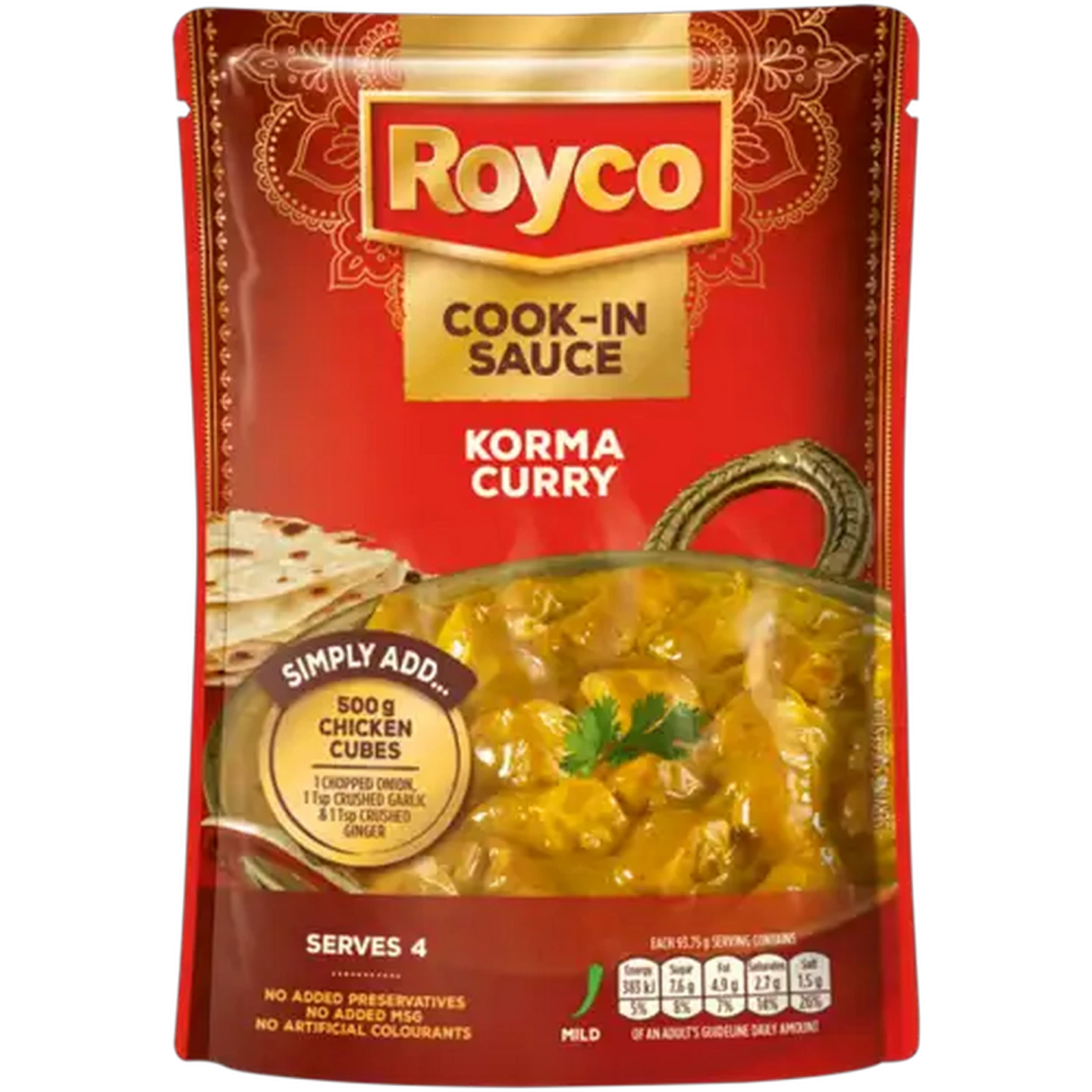 Image of Royco Korma Curry Cook-In Sauce 375g