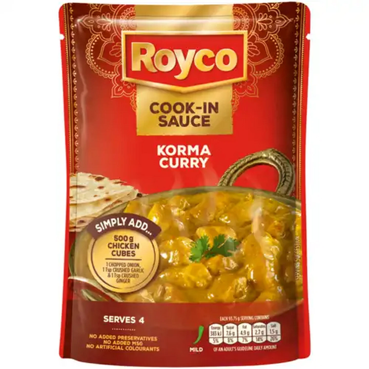 Image of Royco Korma Curry Cook-In Sauce 375g
