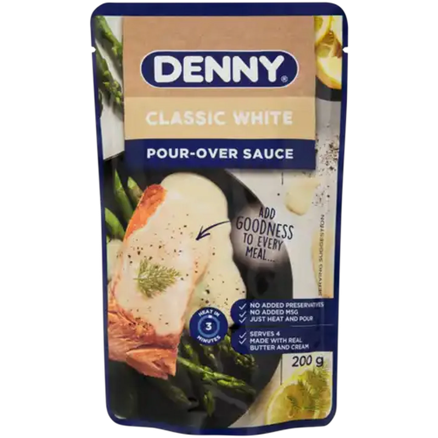 Image of DENNY Classic White Pour-Over Sauce 200g