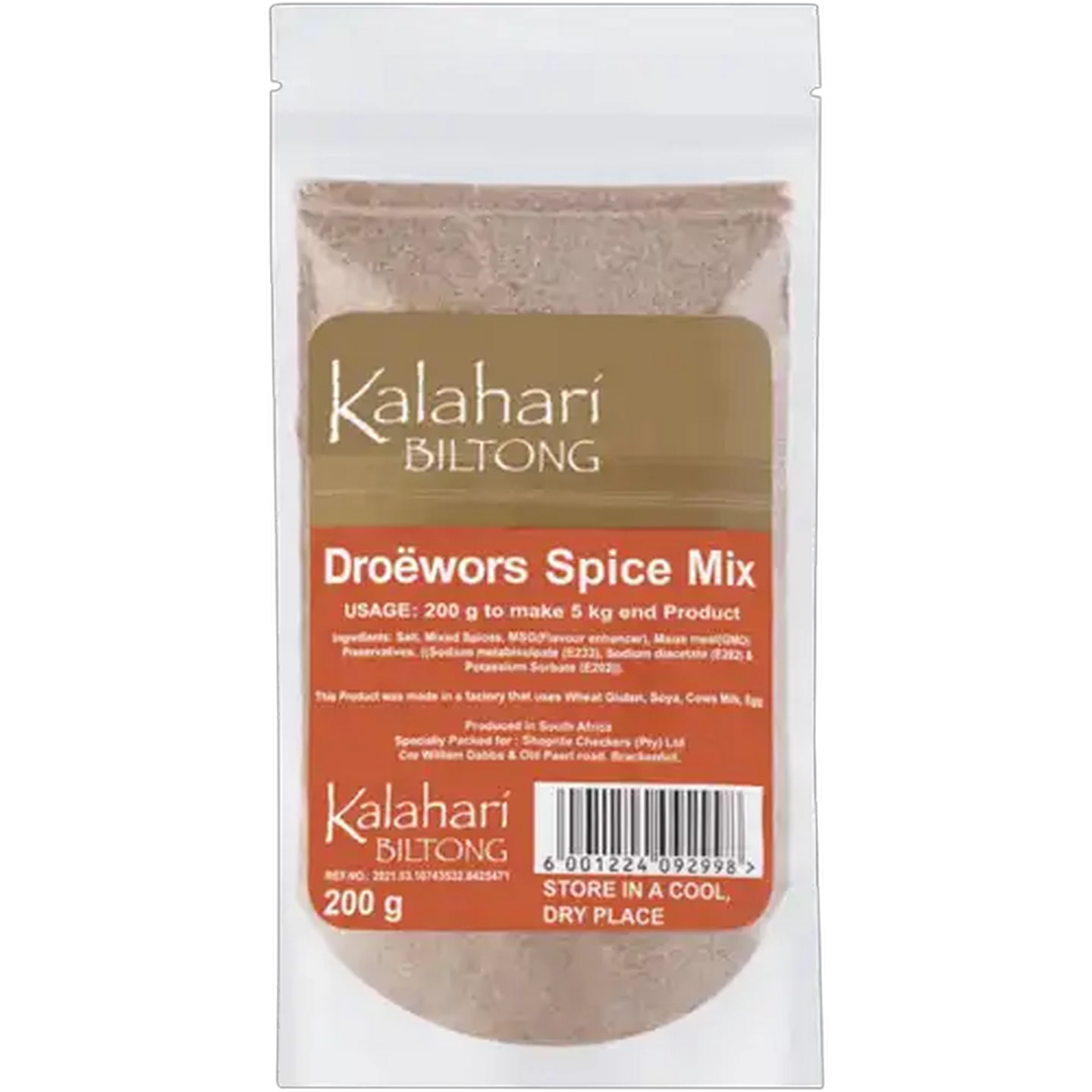 Image of Kalahari Biltong Droëwors Spice Mix 200g