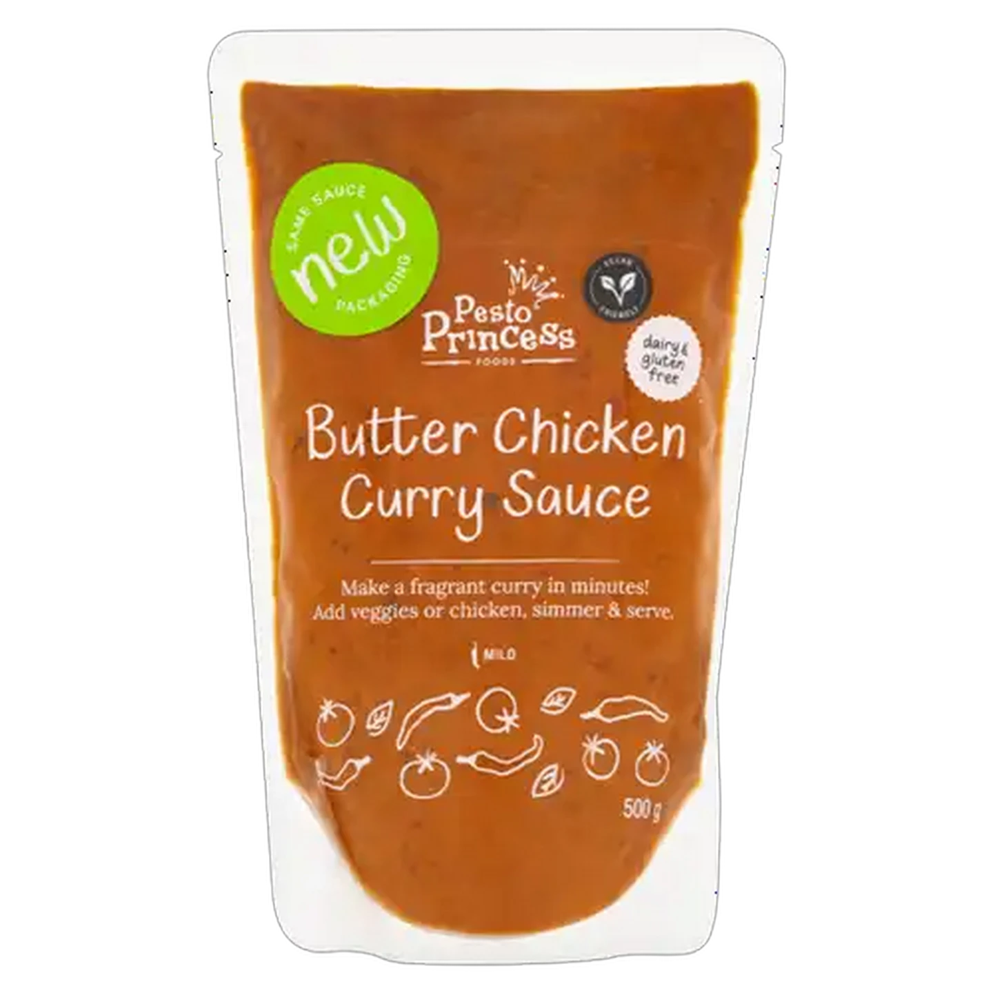 Image of Pesto Princess Mild Butter Chicken Curry Sauce 500g