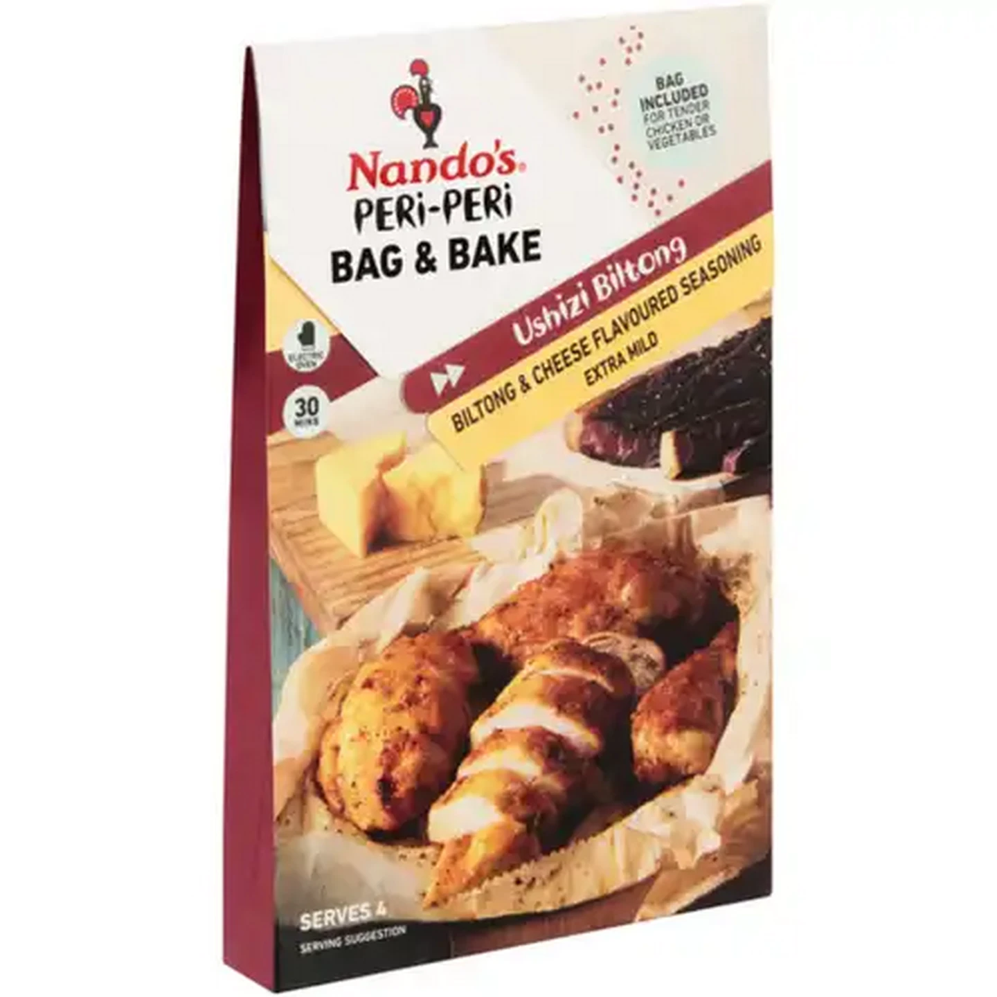 Image of Nando's Extra Mild Ushizi Biltong Peri-Peri Bag & Bake Seasoning 20g