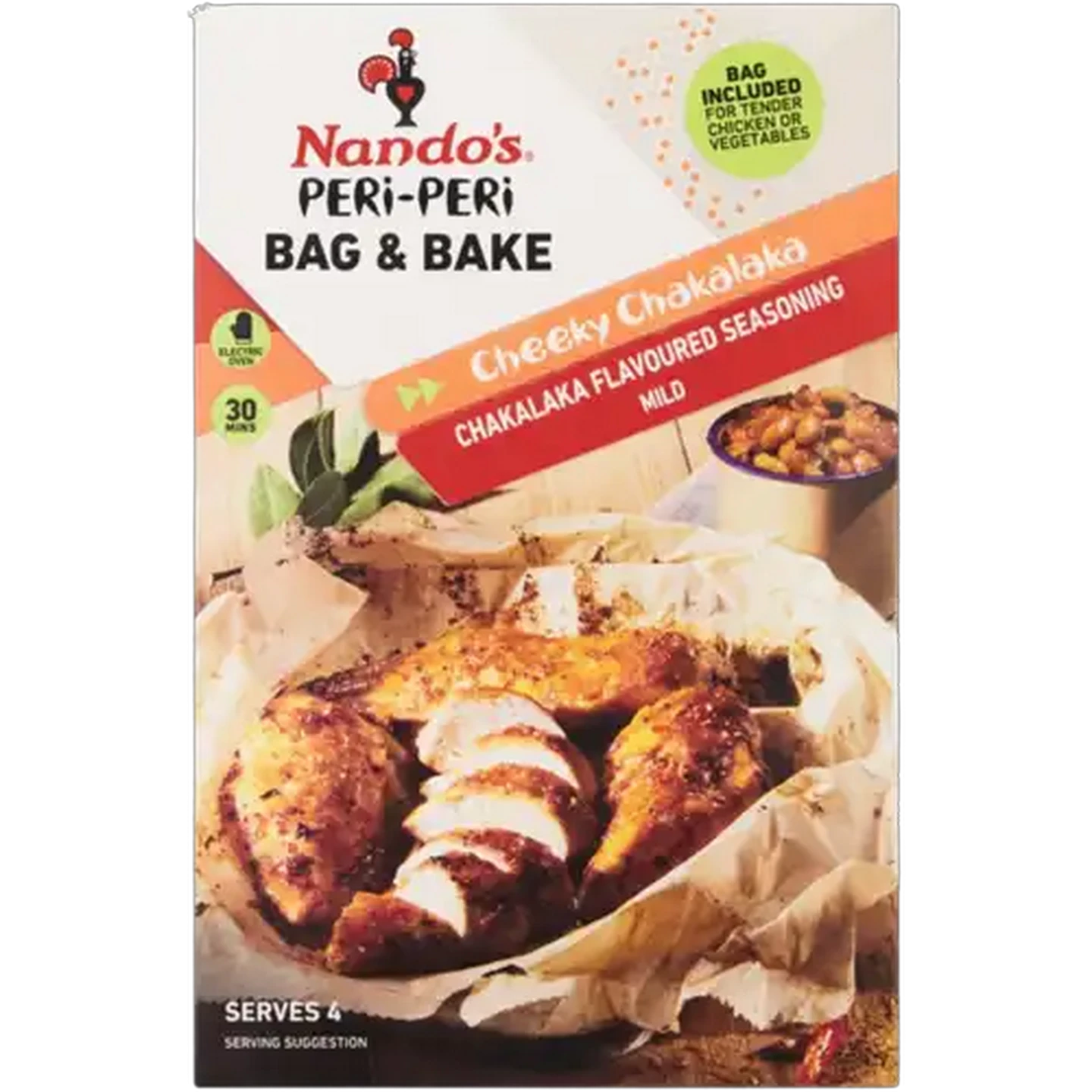 Image of Nando's Mild Cheeky Chakalaka Peri-Peri Bag & Bake Seasoning 20g