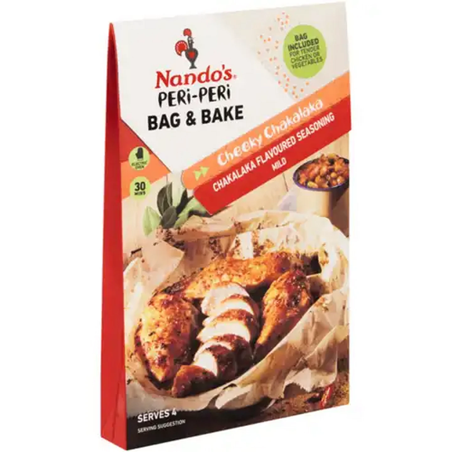 Image of Nando's Mild Cheeky Chakalaka Peri-Peri Bag & Bake Seasoning 20g