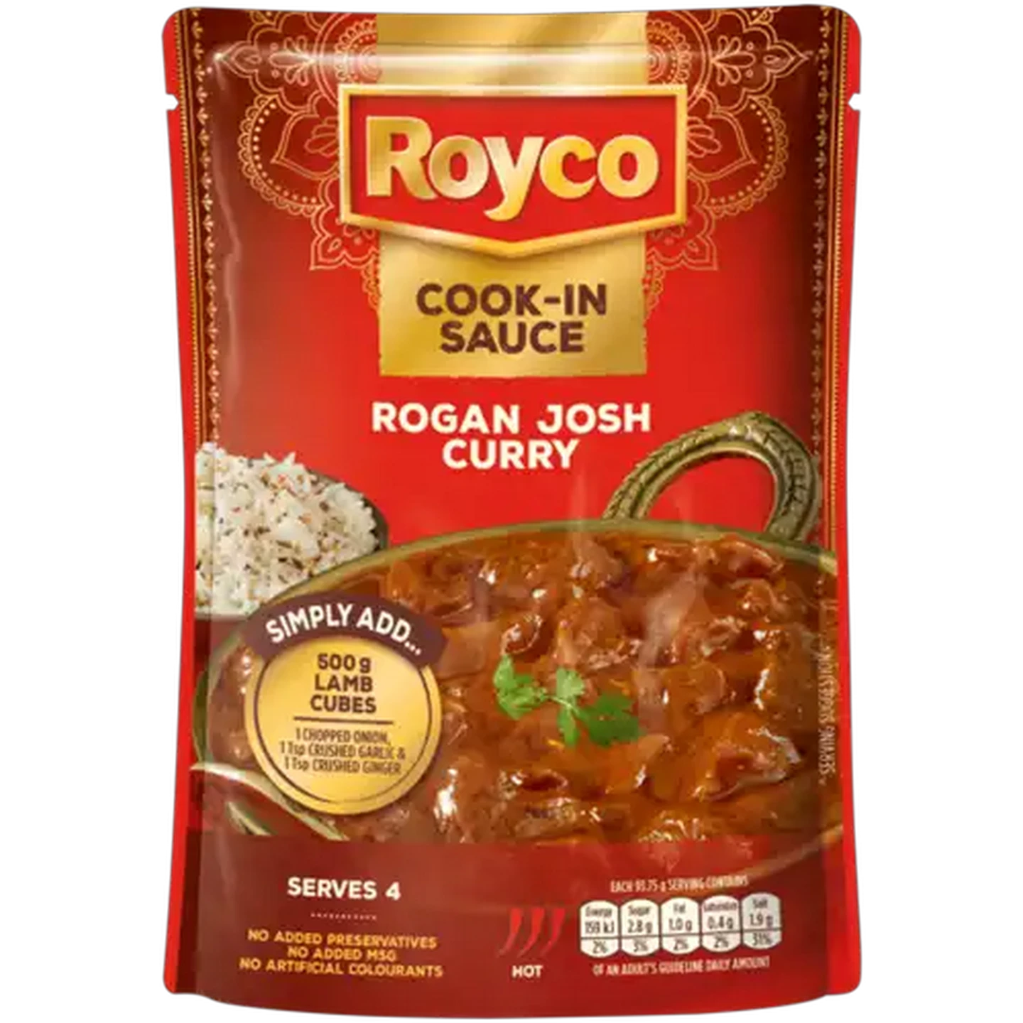 Image of Royco Rogan Josh Curry Cook-In Sauce 375g