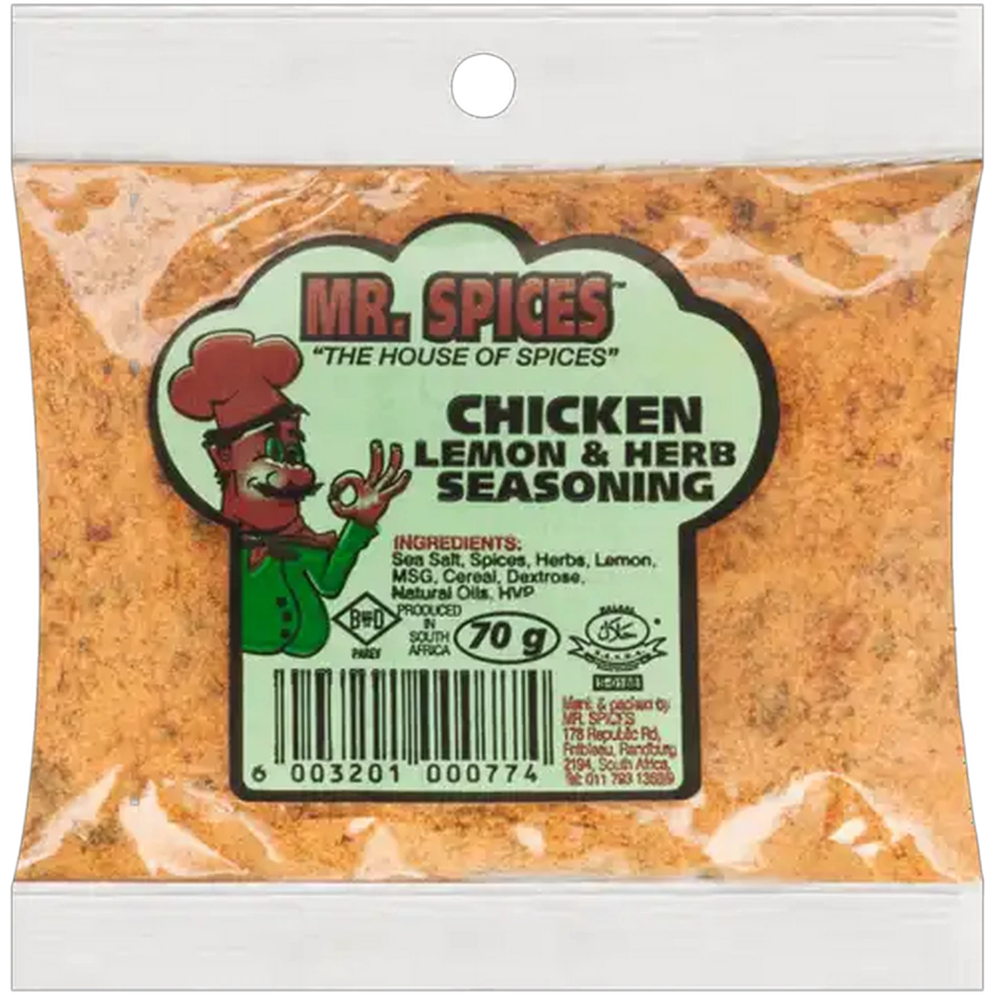 Image of Mr. Spices Chicken Lemon & Herb Seasoning 70g