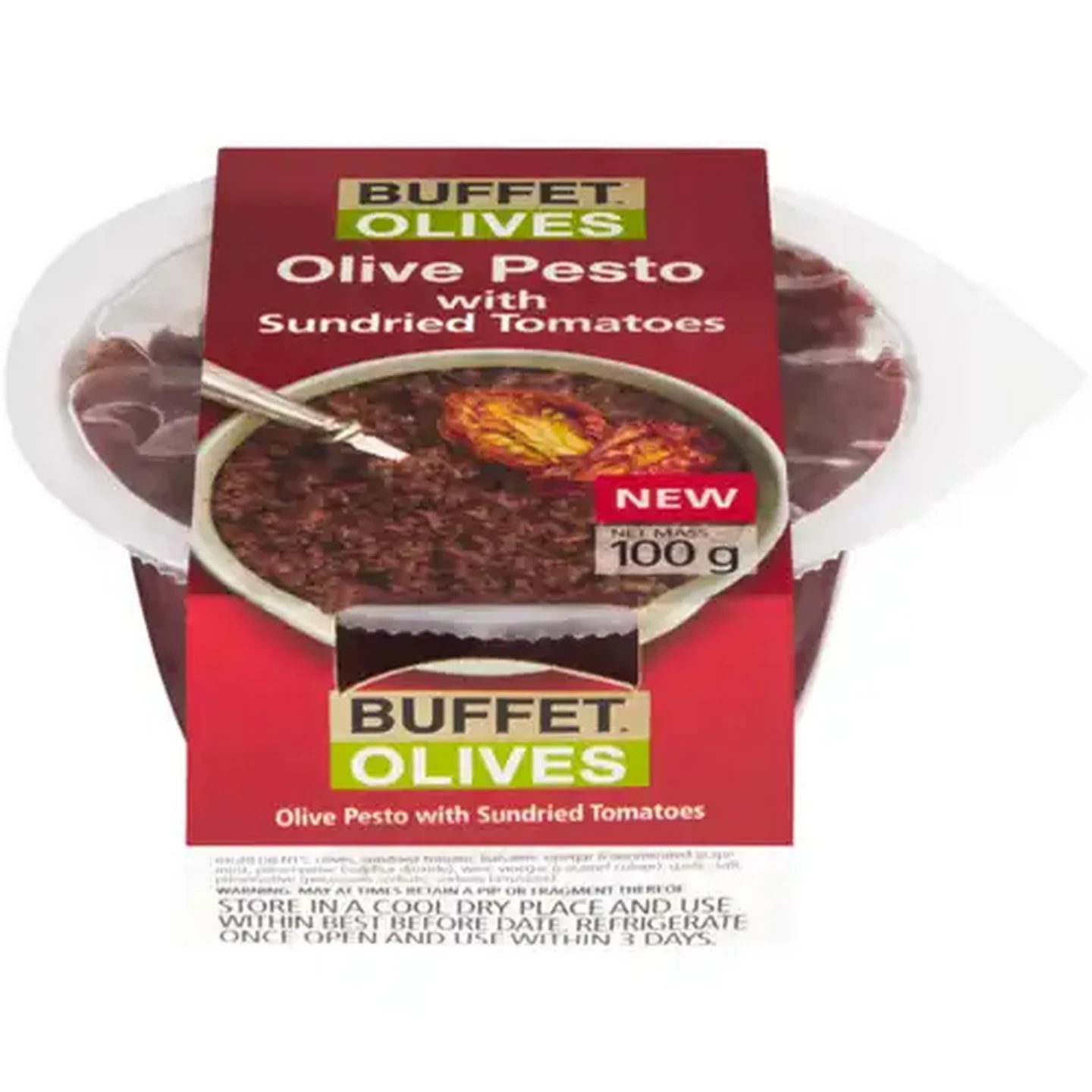 Image of Buffet Olives Pesto with Sundried Tomatoes 100g