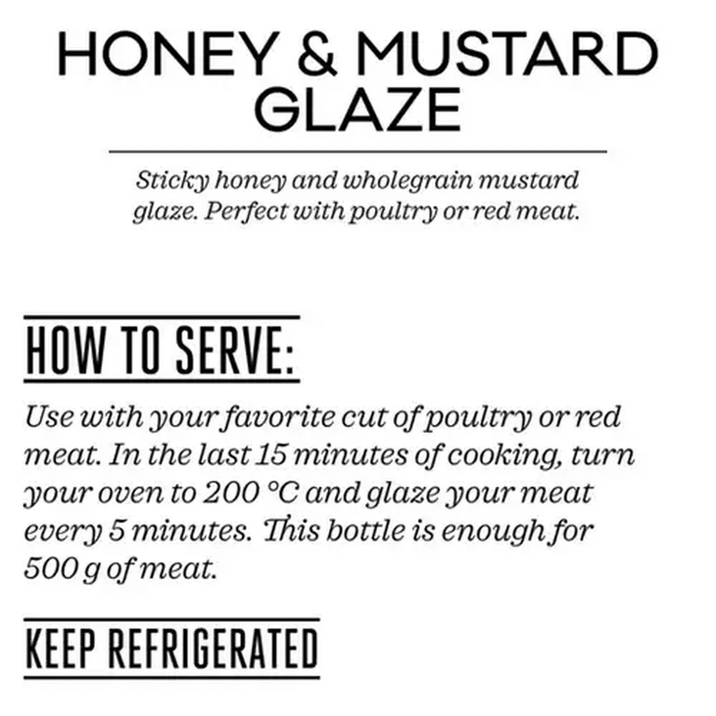 Image of Forage And Feast Honey & Mustard Glaze 130g