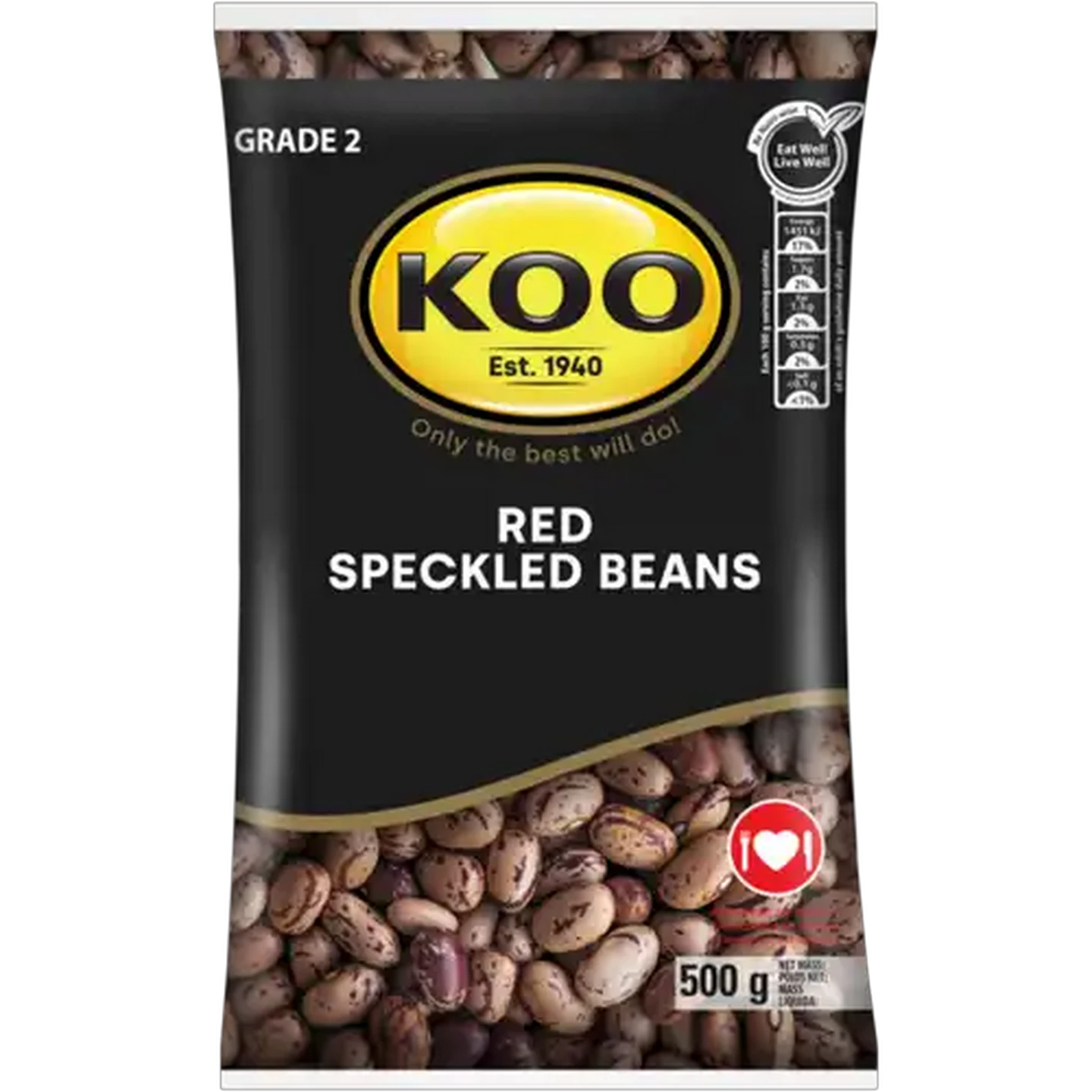 Image of KOO Red Speckled Beans 500g