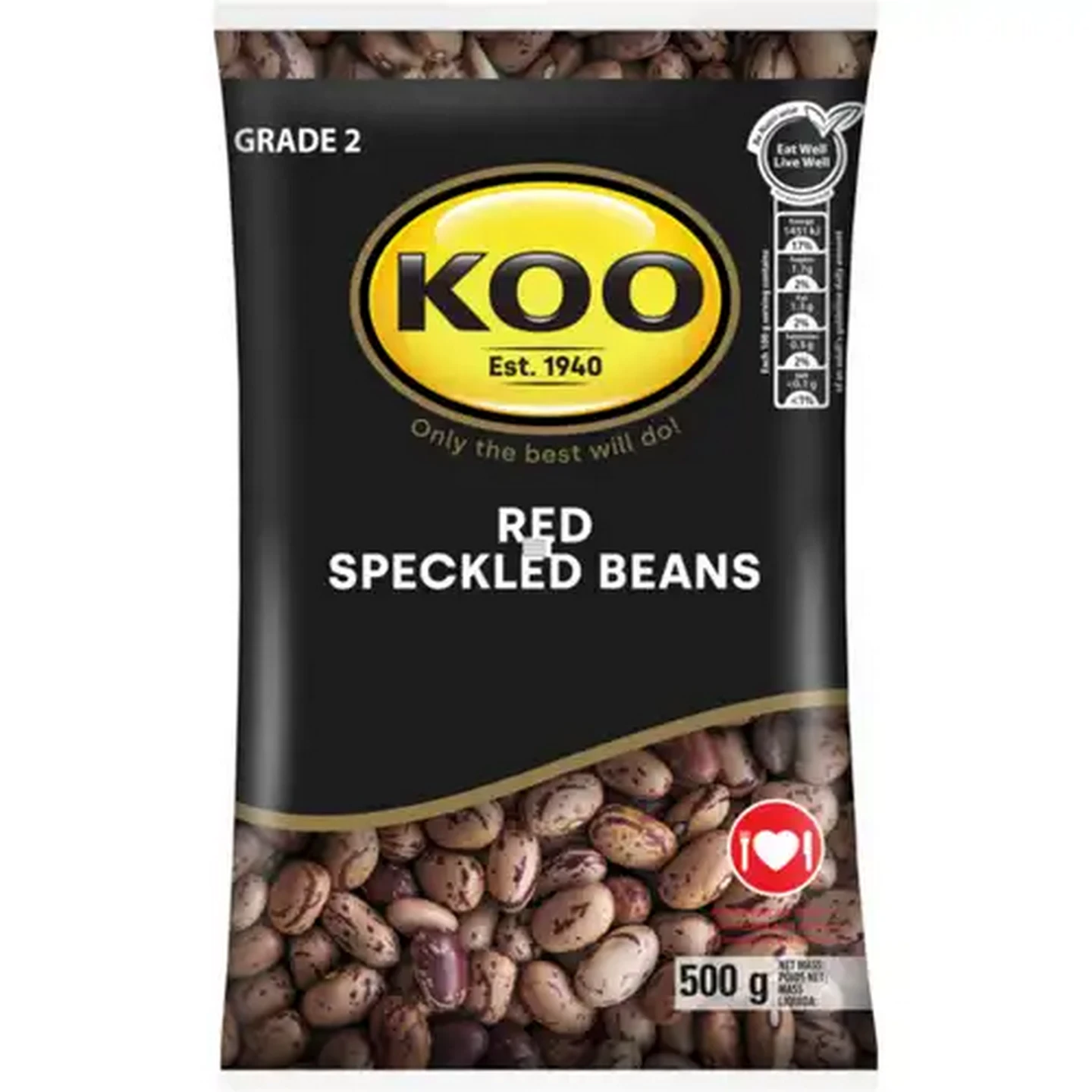 Image of KOO Red Speckled Beans 500g