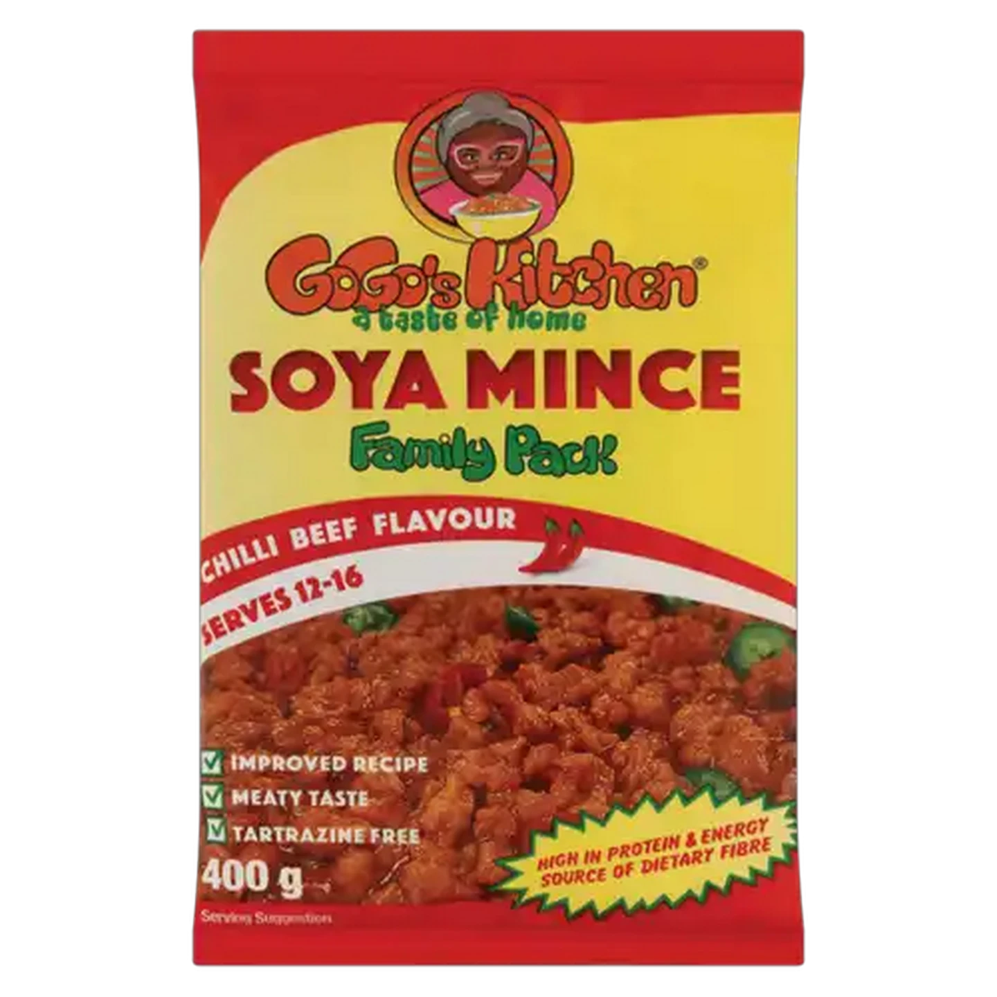Image of GoGo's Kitchen Chilli Beef Flavoured Soya Mince 400g