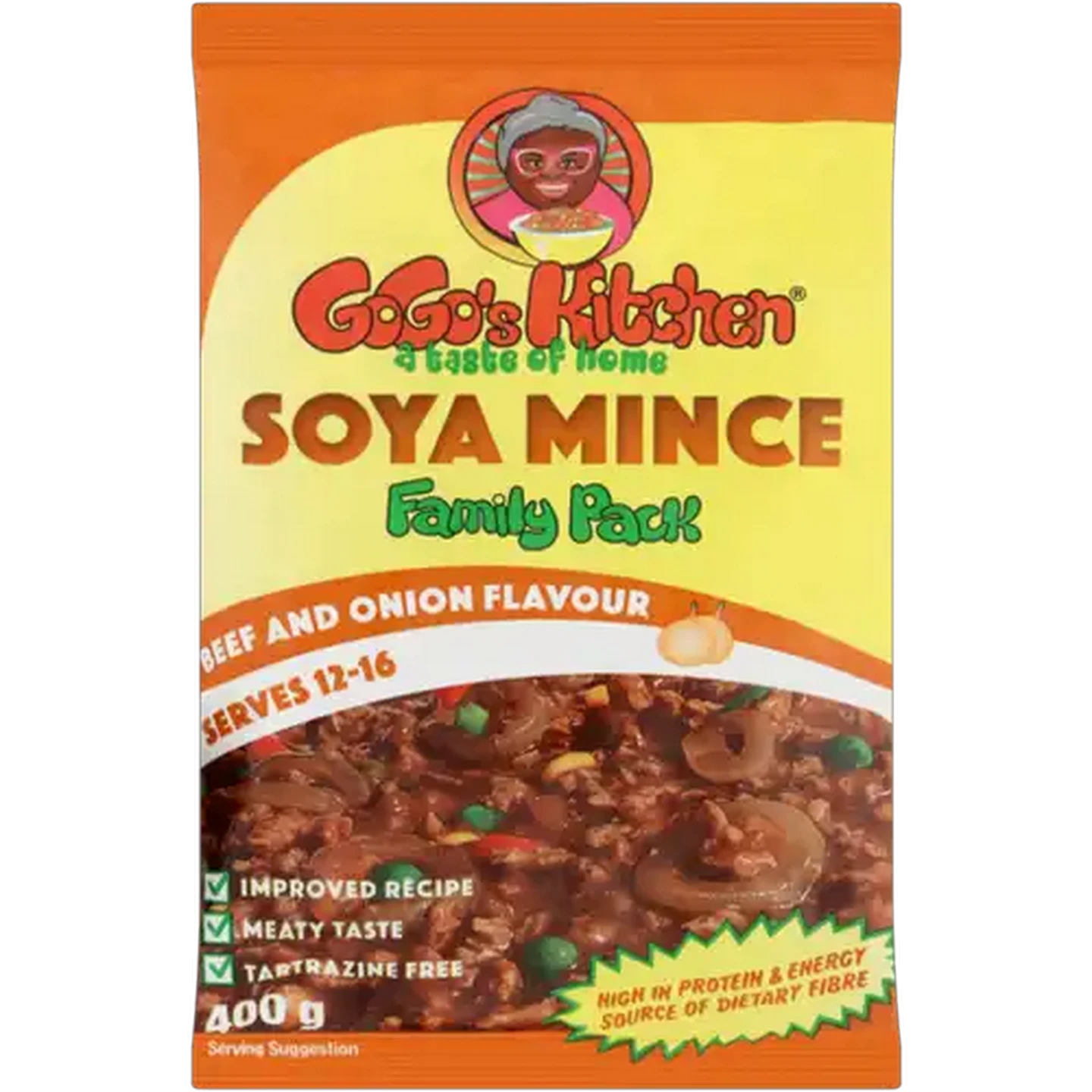 Image of GoGo's Kitchen Beef & Onion Flavoured Soya Mince 400g