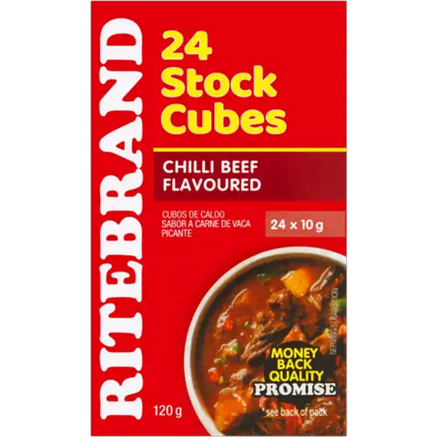 Image of Ritebrand Chilli Beef Flavoured Stock Cubes 24 Pack