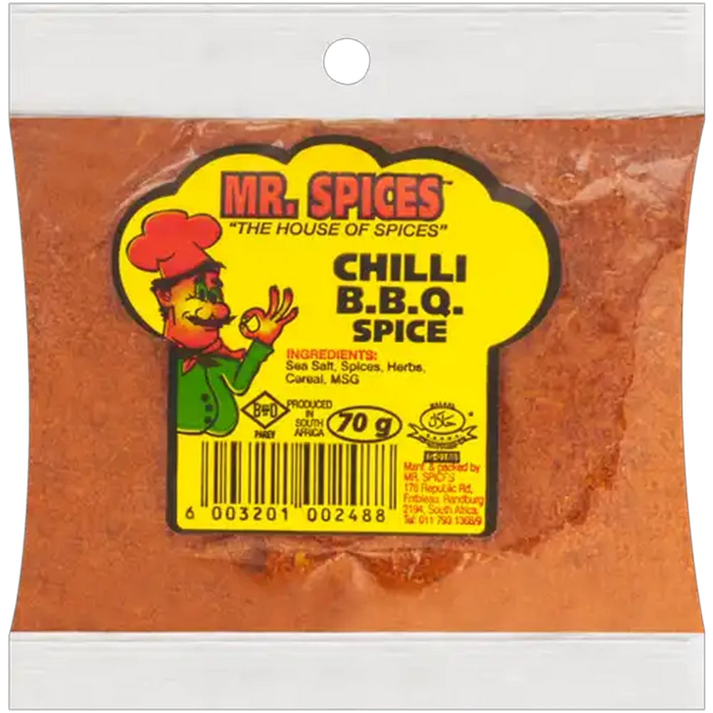 Image of Mr. Spices Chilli BBQ Spice 70g
