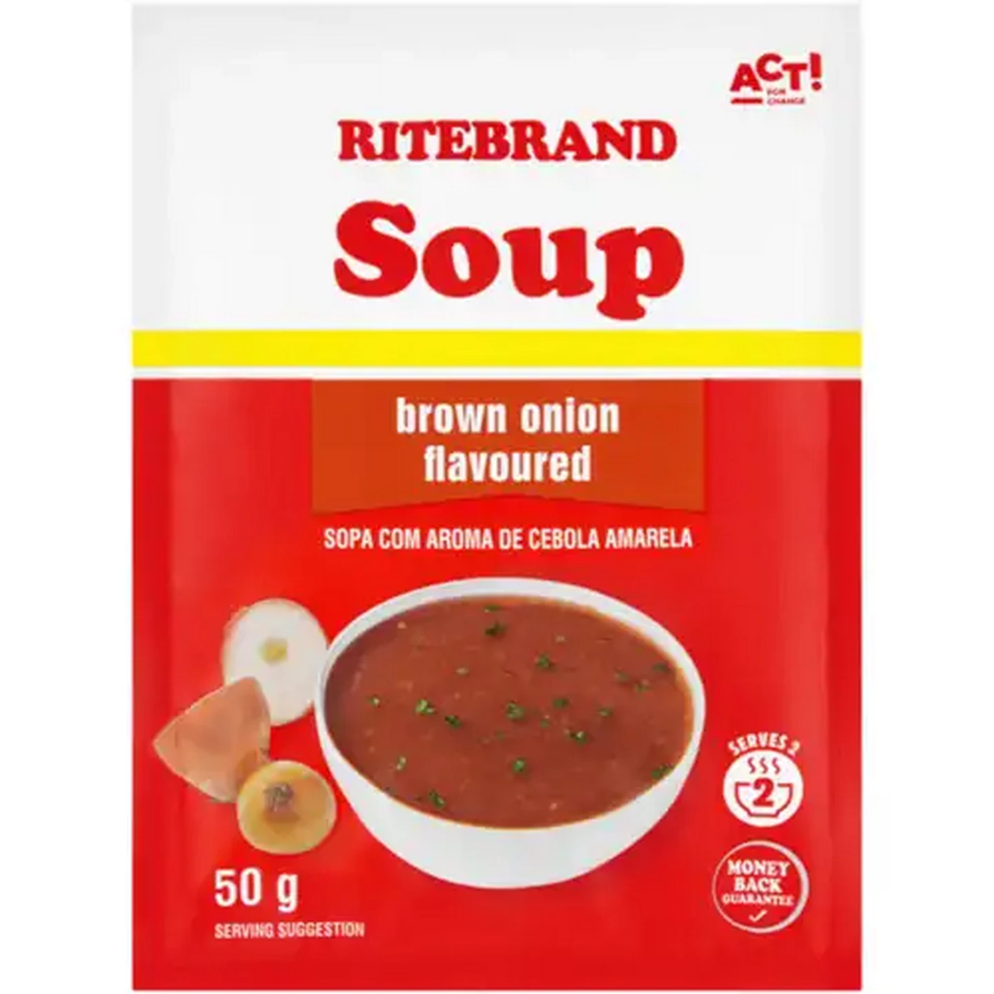 Image of Ritebrand Brown Onion Flavoured Soup 50g