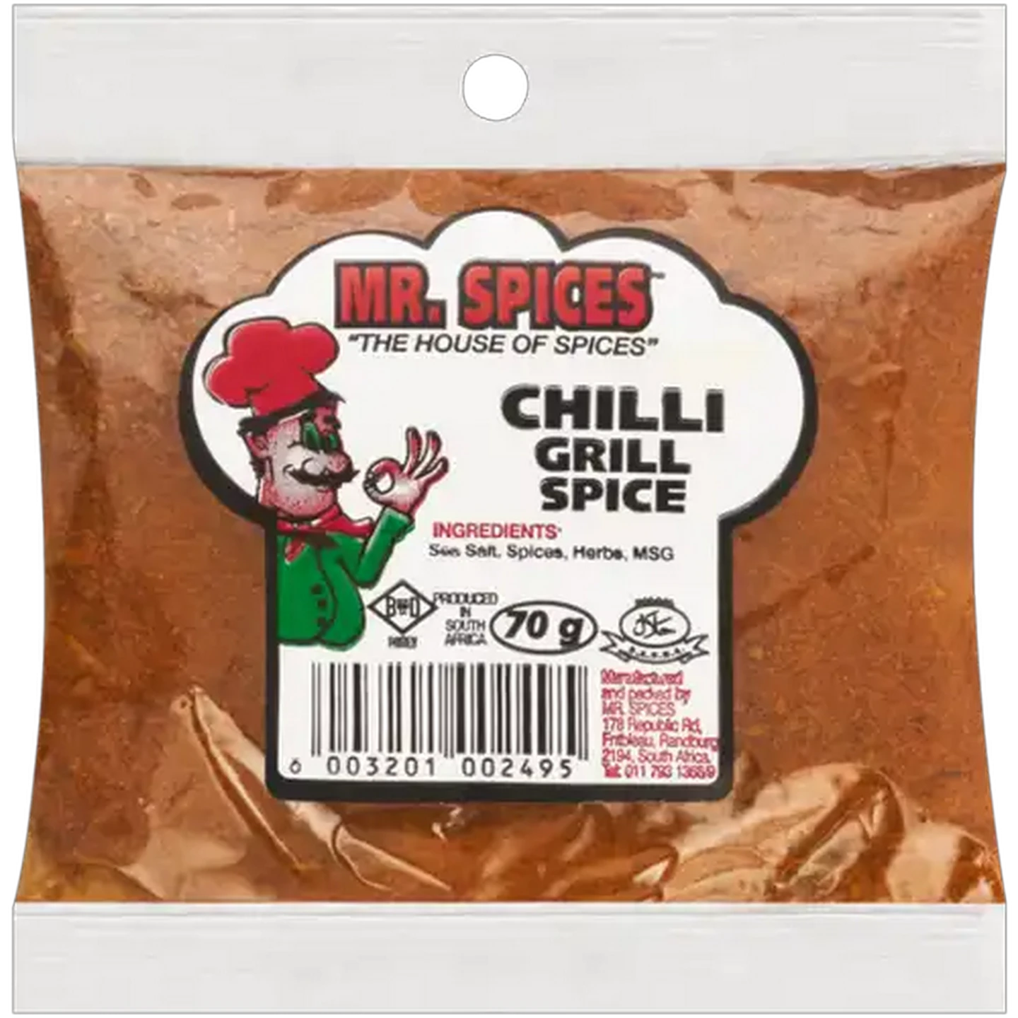 Image of Mr. Spices Chilli Grill Spice 70g