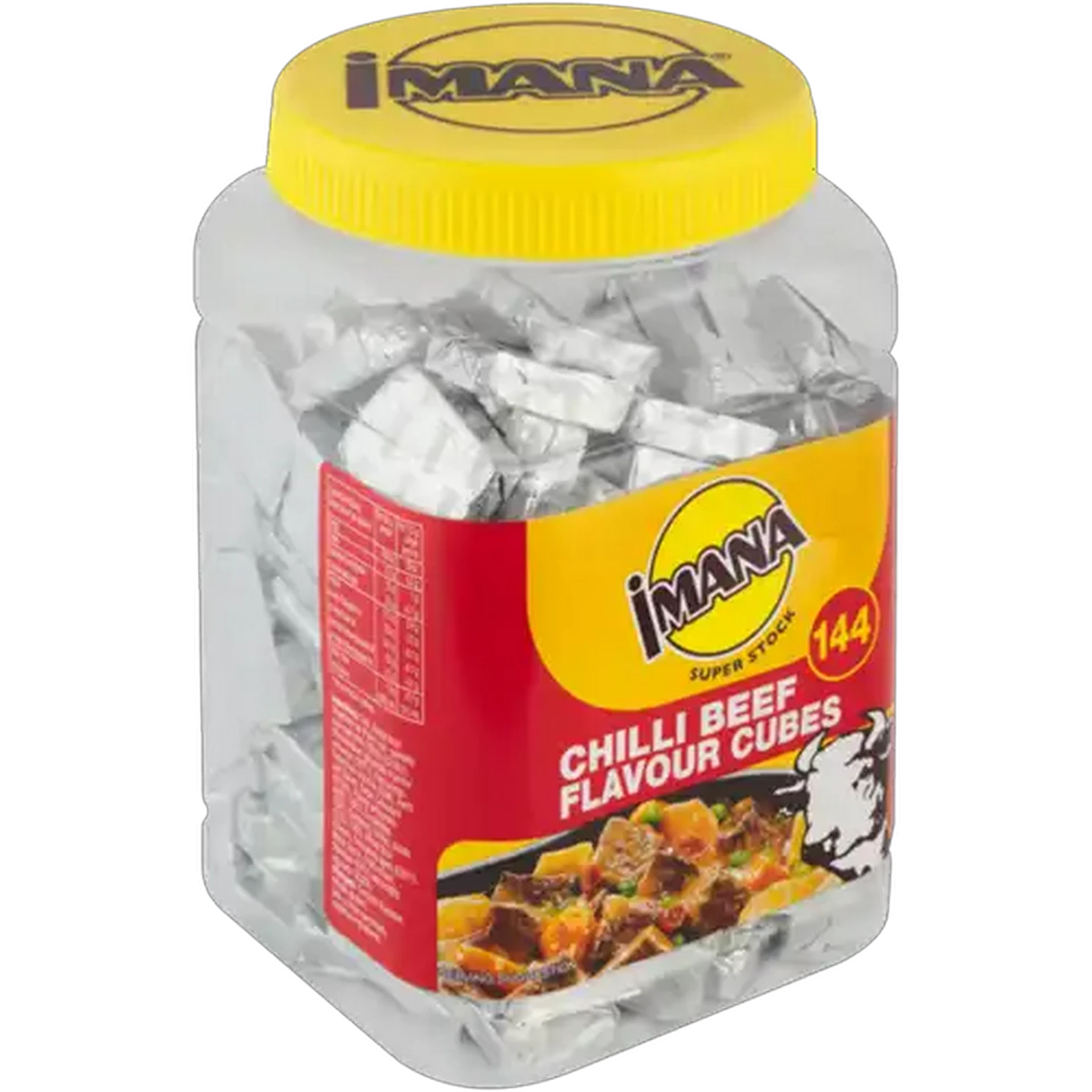 Image of Imana Chilli Beef Flavour Super Stock Cubes 144 x 10g