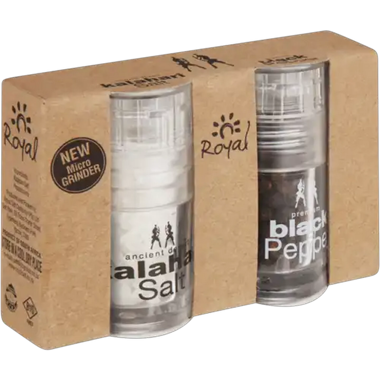 Image of Royal Kalahari Salt & Black Pepper Micro Grinder 2 x 10ml