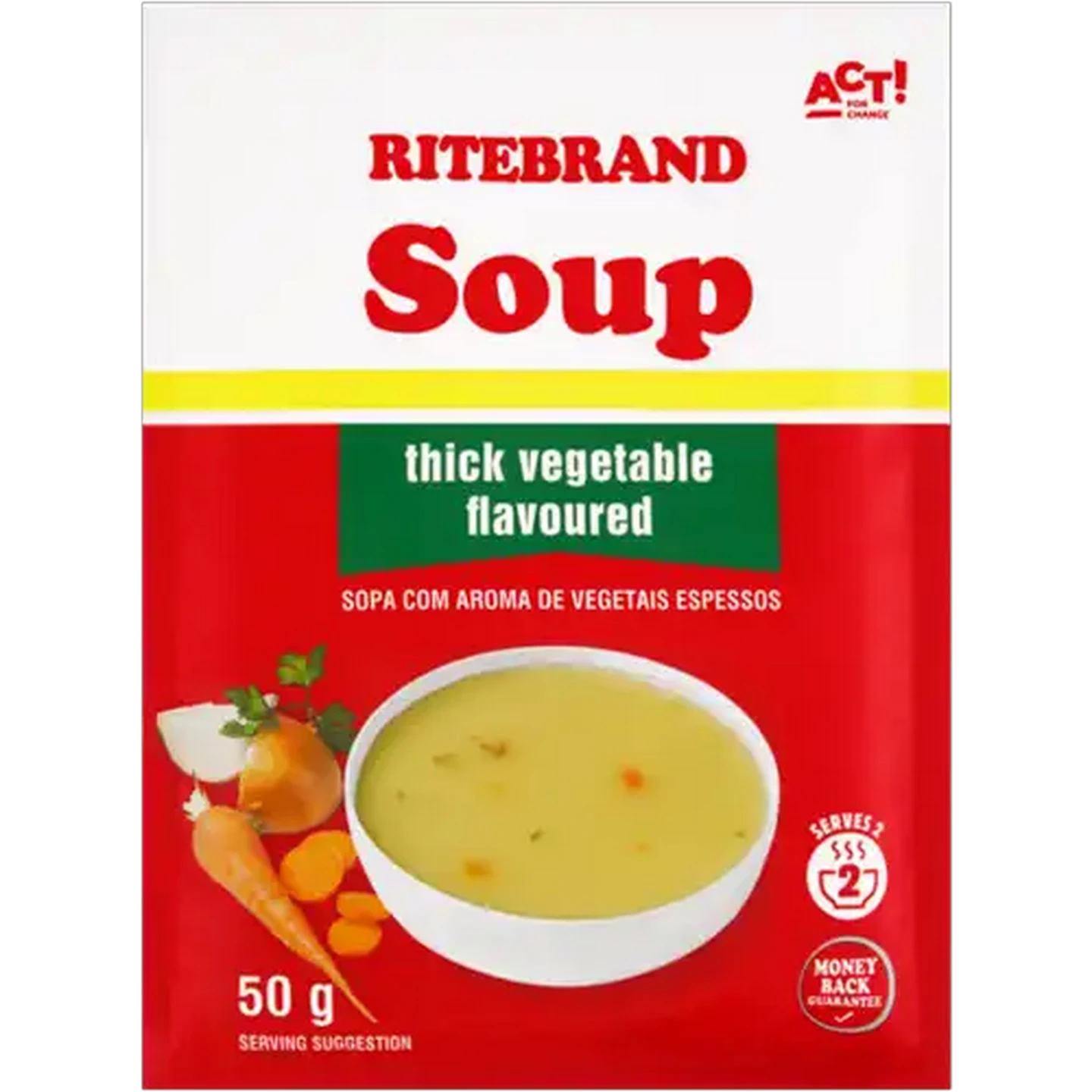 Image of Ritebrand Thick Vegetable Flavoured Instant Soup 50g