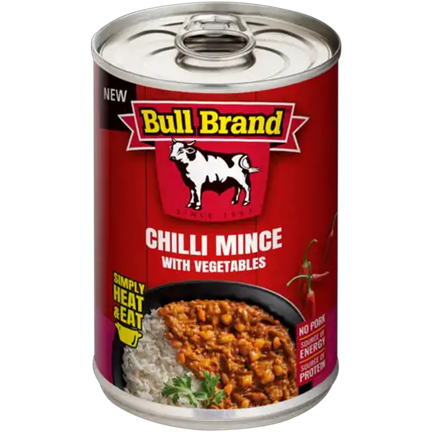 Image of Bull Brand Chilli Mince with Vegetables 400g