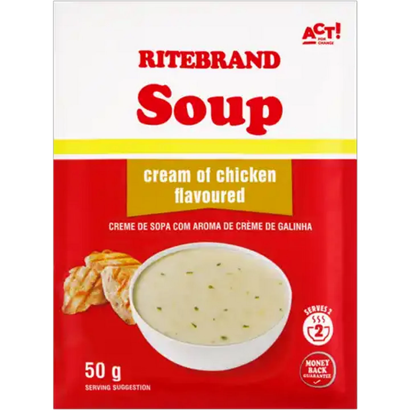 Image of Ritebrand Cream Of Chicken Flavoured Instant Soup 50g