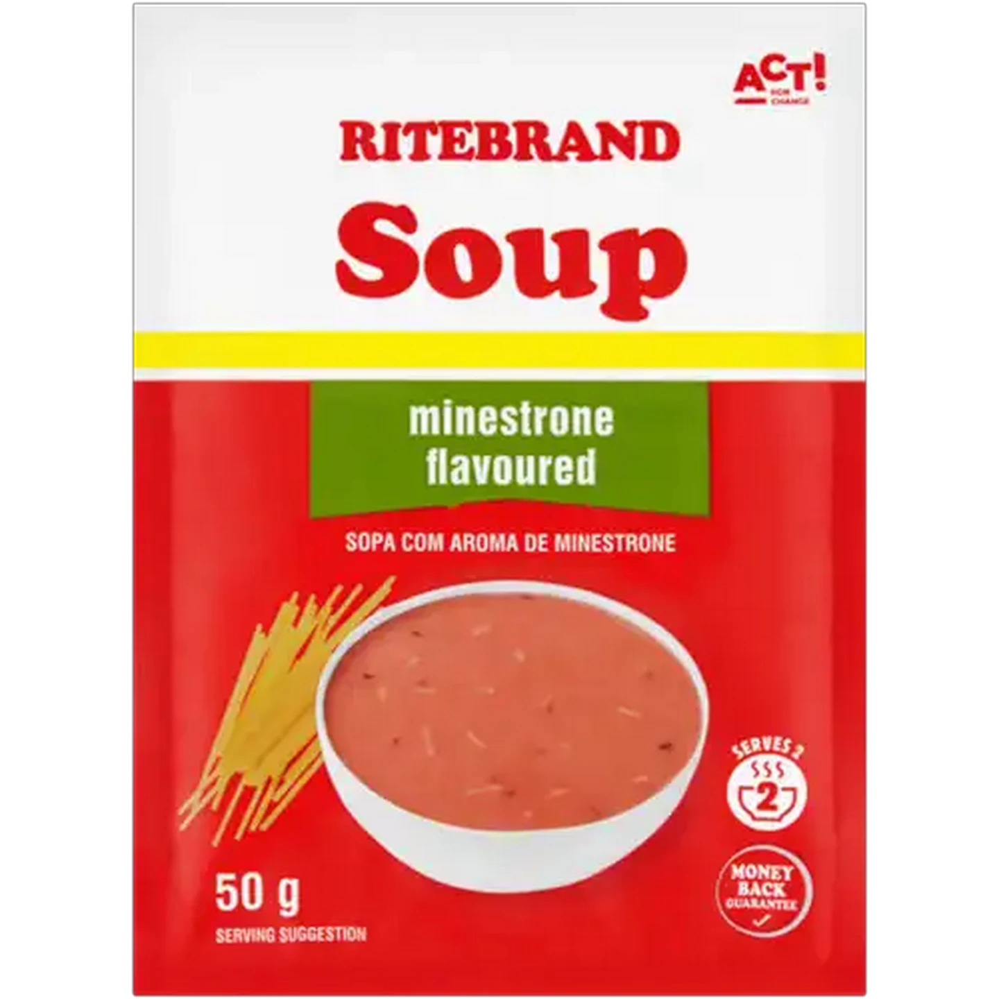 Image of Ritebrand Minestrone Flavoured Soup 50g