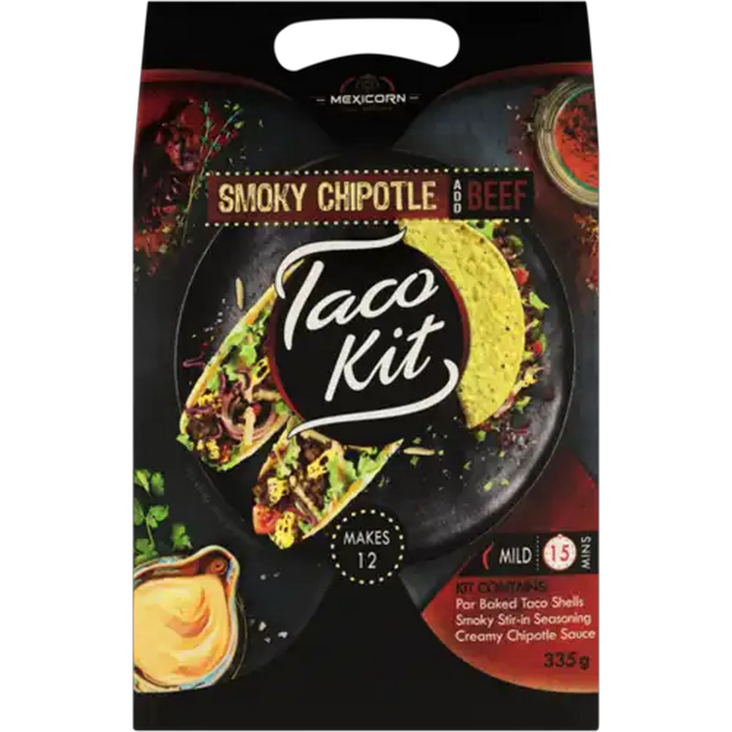 Image of Mexicorn Smoky Chipotle Taco Kit 335g