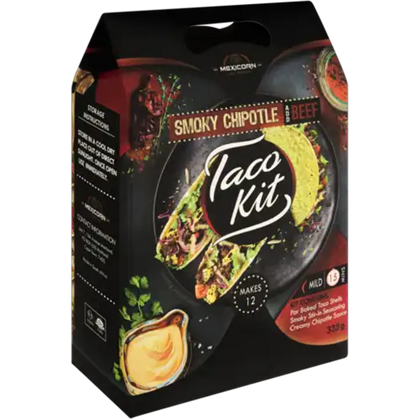 Image of Mexicorn Smoky Chipotle Taco Kit 335g