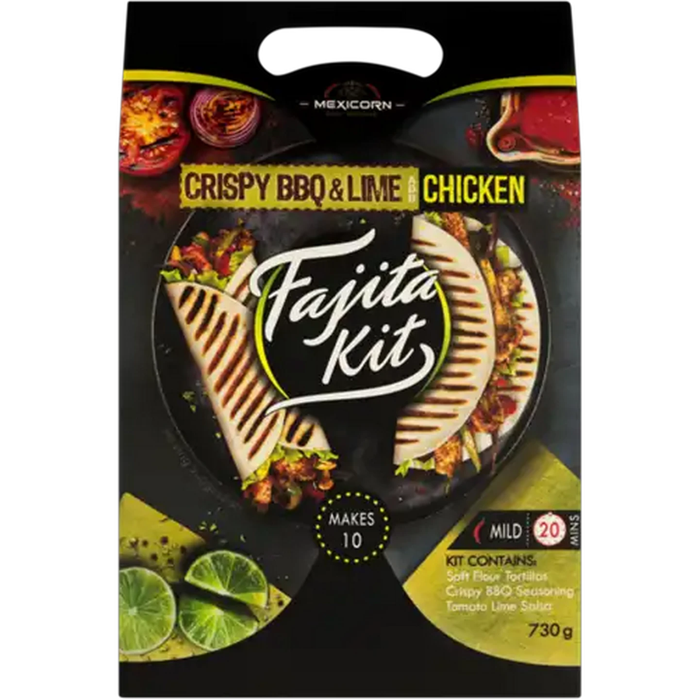 Image of Mexicorn Crispy BBQ & Lime Fajita Kit 730g