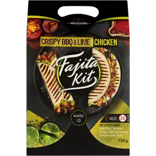 Mexicorn Crispy BBQ & Lime Fajita Kit 730g