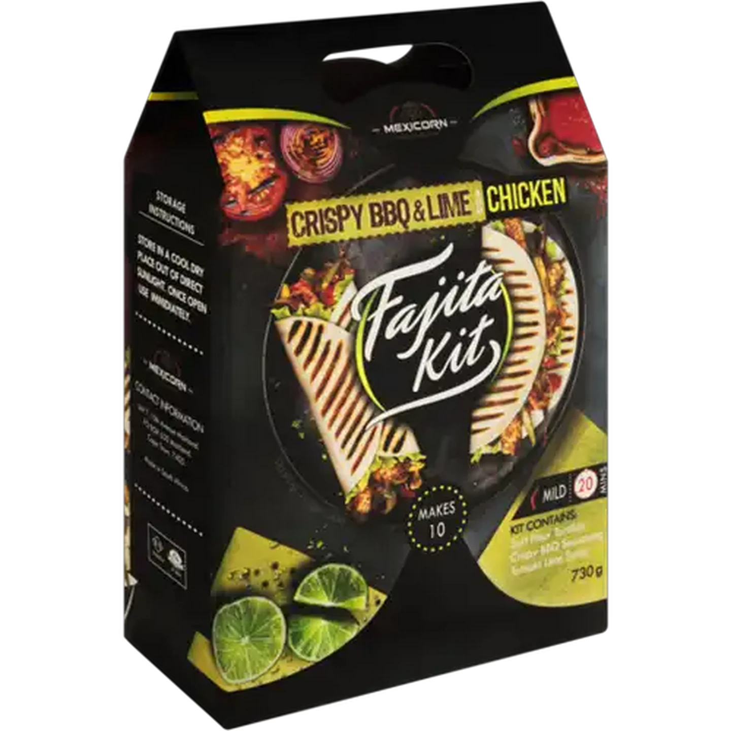 Image of Mexicorn Crispy BBQ & Lime Fajita Kit 730g