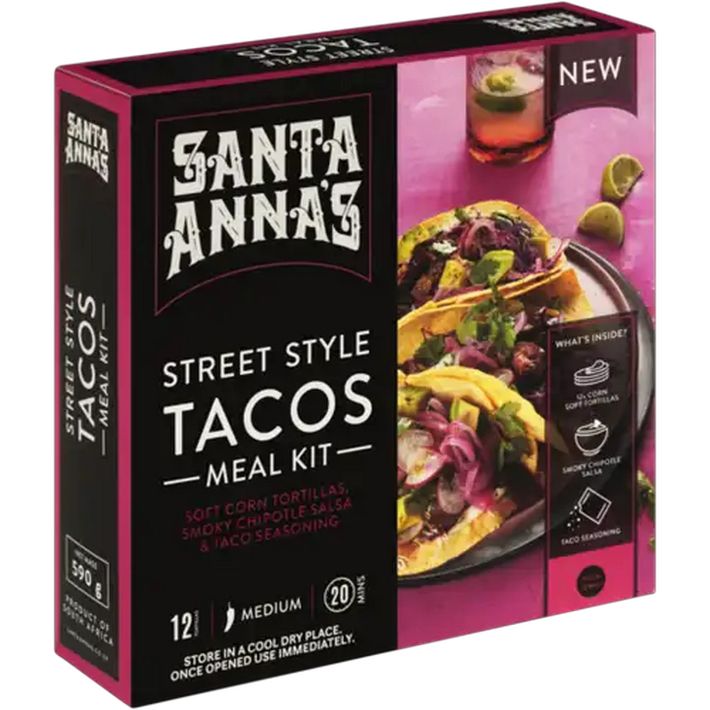 Image of Santa Anna's Medium Street Style Tacos Meal Kit 590g